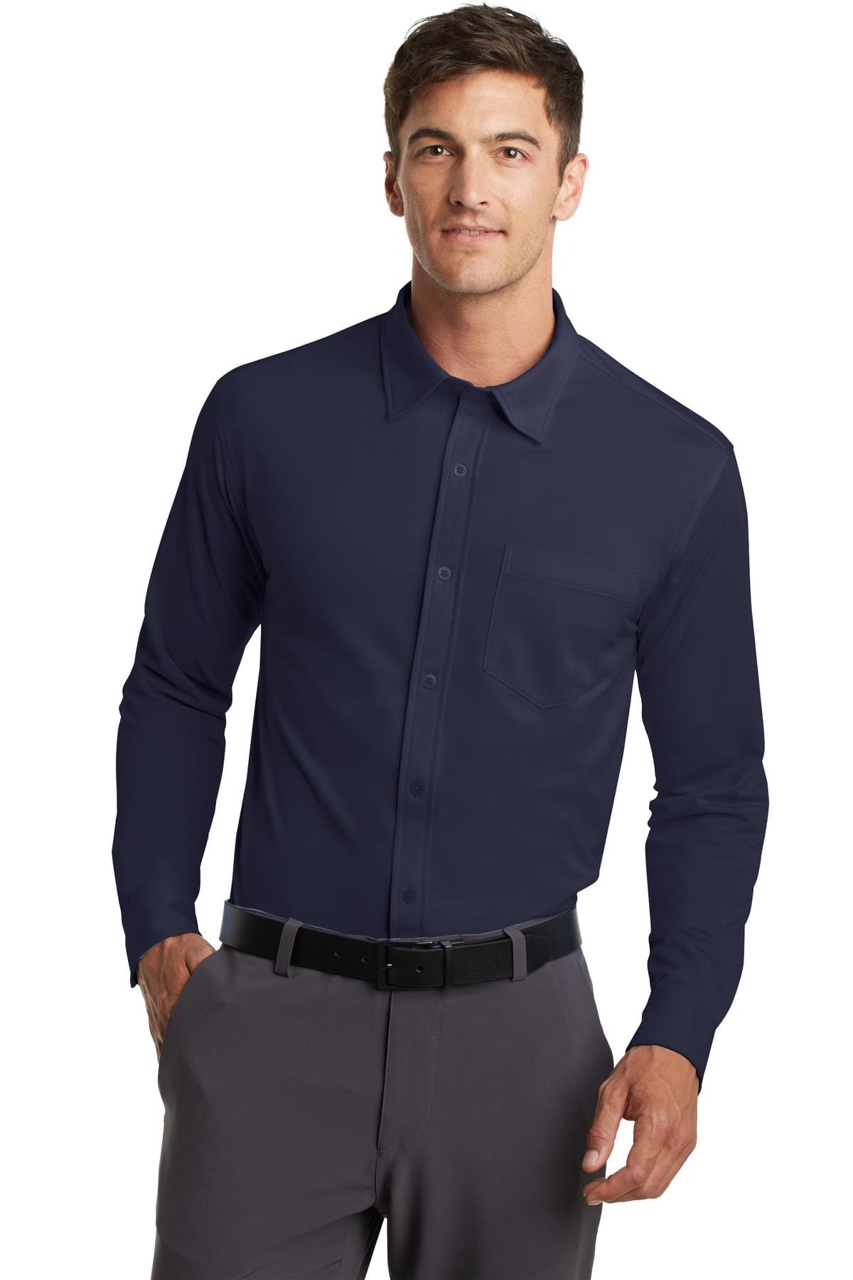 Port Authority Dimension Knit Dress Shirt. K570 in 