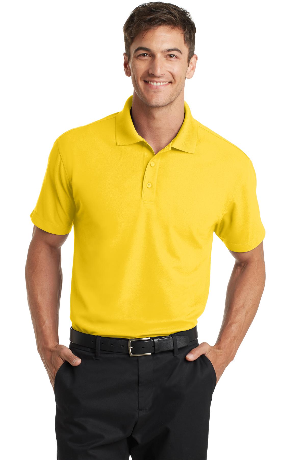 Port Authority Polos/Knits XS / Yellow Port Authority Dry Zone Grid Polo. K572