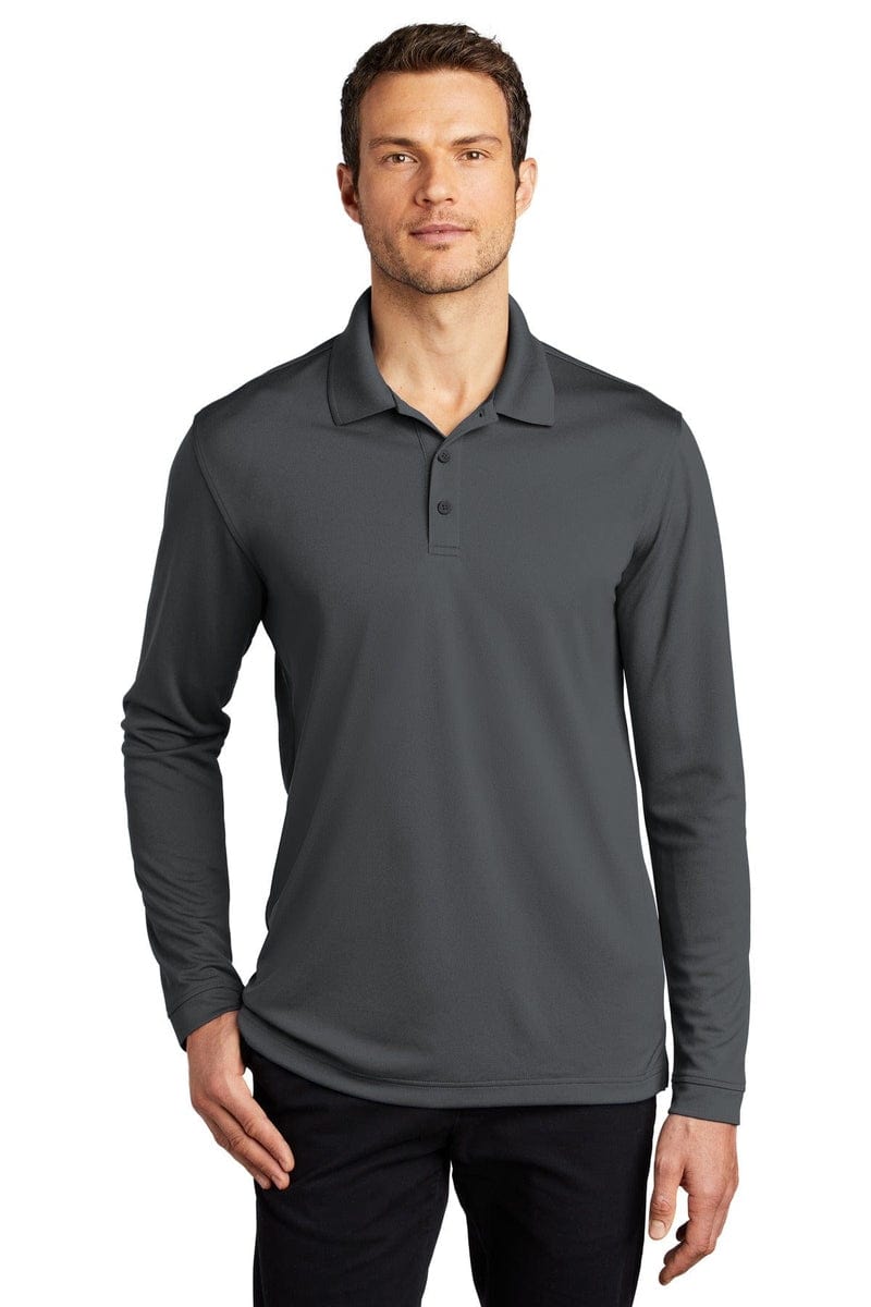 Port Authority Dry Zone UV Micro-Mesh Long Sleeve Polo K110LS in 