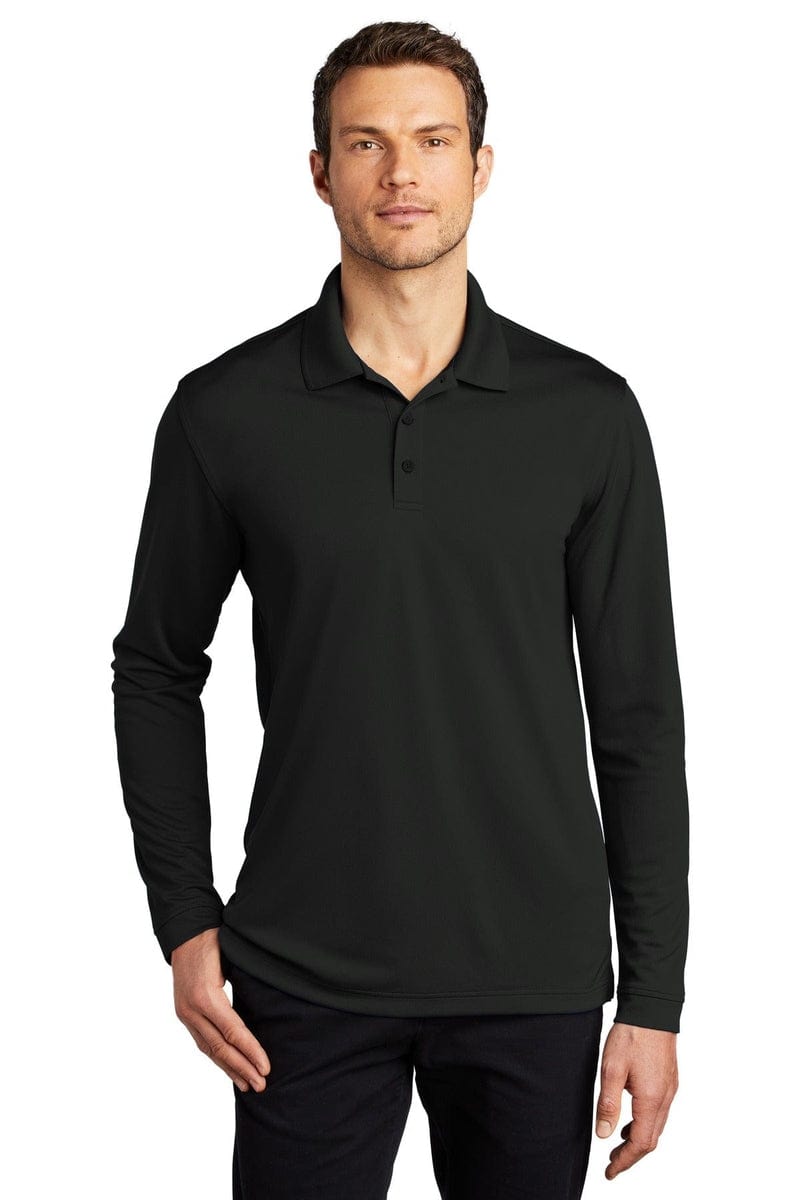 Port Authority Dry Zone UV Micro-Mesh Long Sleeve Polo K110LS in 