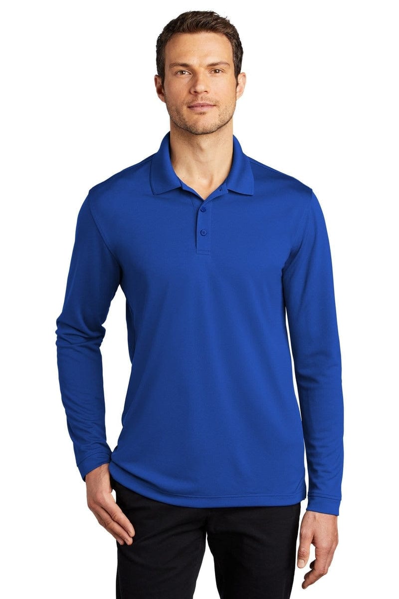 Port Authority Dry Zone UV Micro-Mesh Long Sleeve Polo K110LS in 