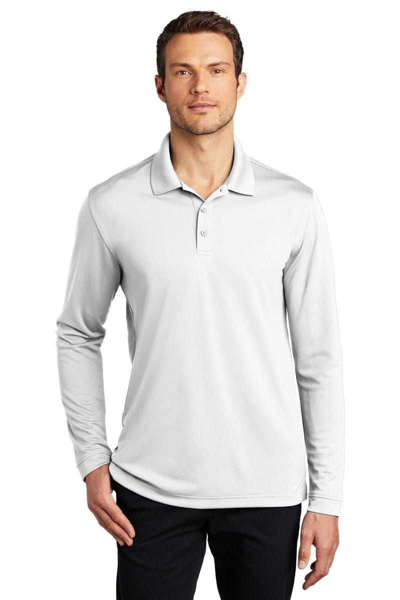 Port Authority Dry Zone UV Micro-Mesh Long Sleeve Polo K110LS in 