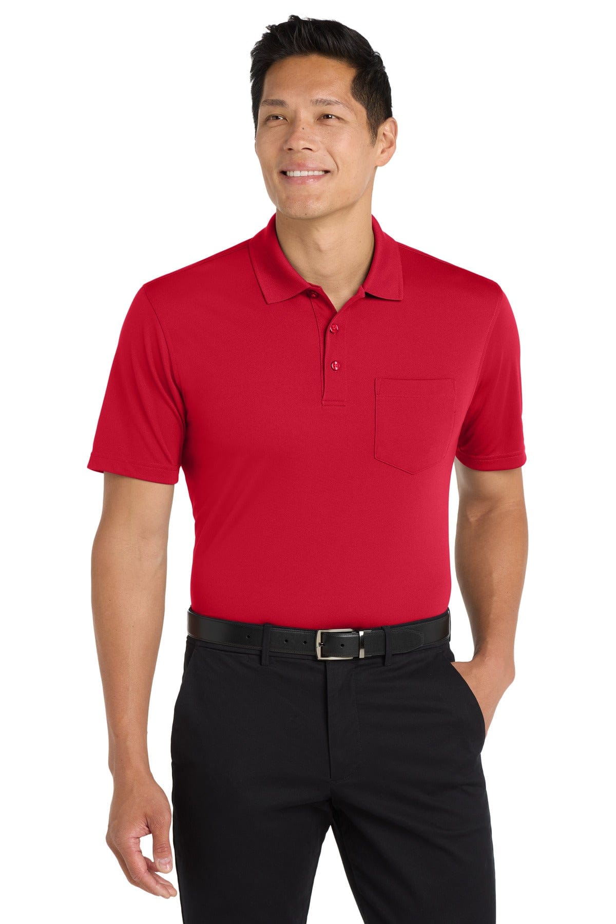 Port Authority Polos/Knits Port Authority Dry Zone UV Micro-Mesh Pocket Polo. K110P