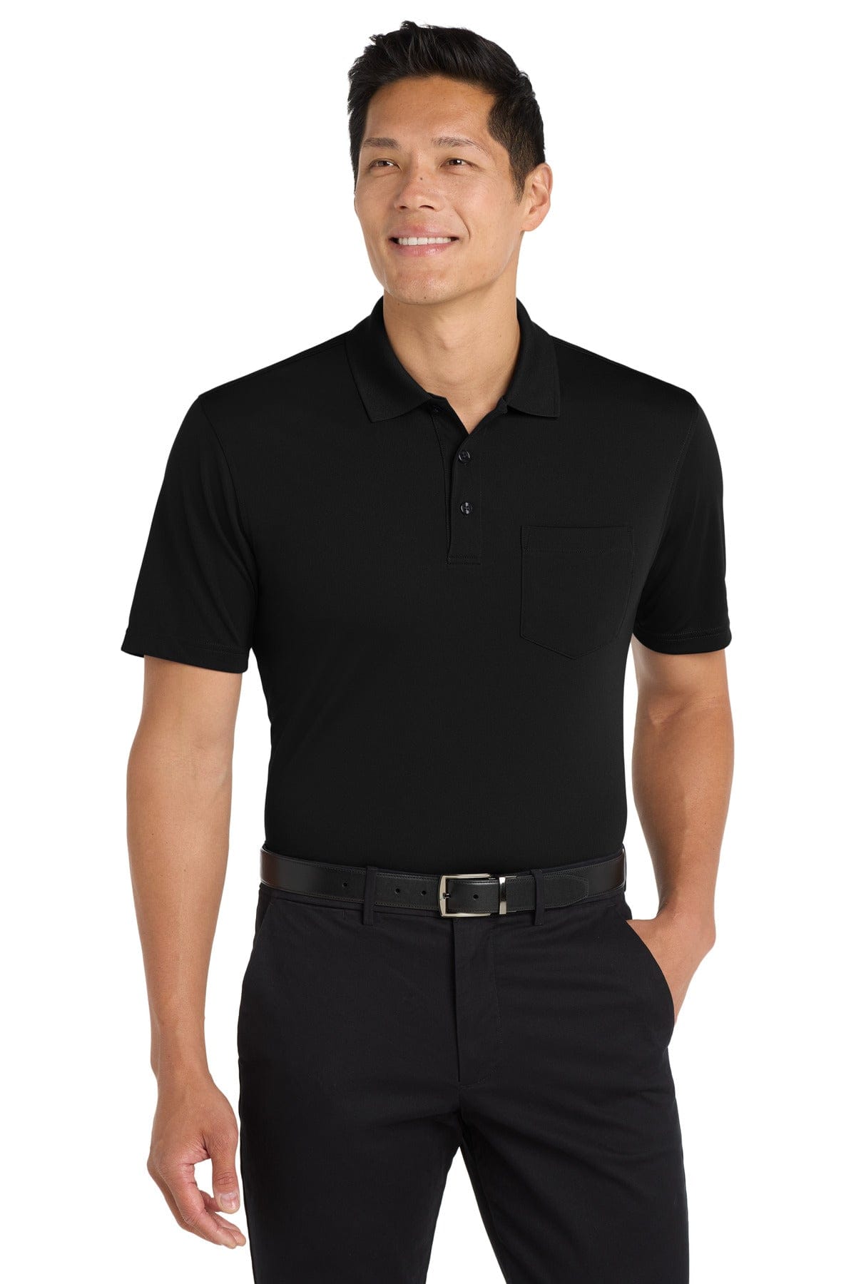 Port Authority Polos/Knits Port Authority Dry Zone UV Micro-Mesh Pocket Polo. K110P