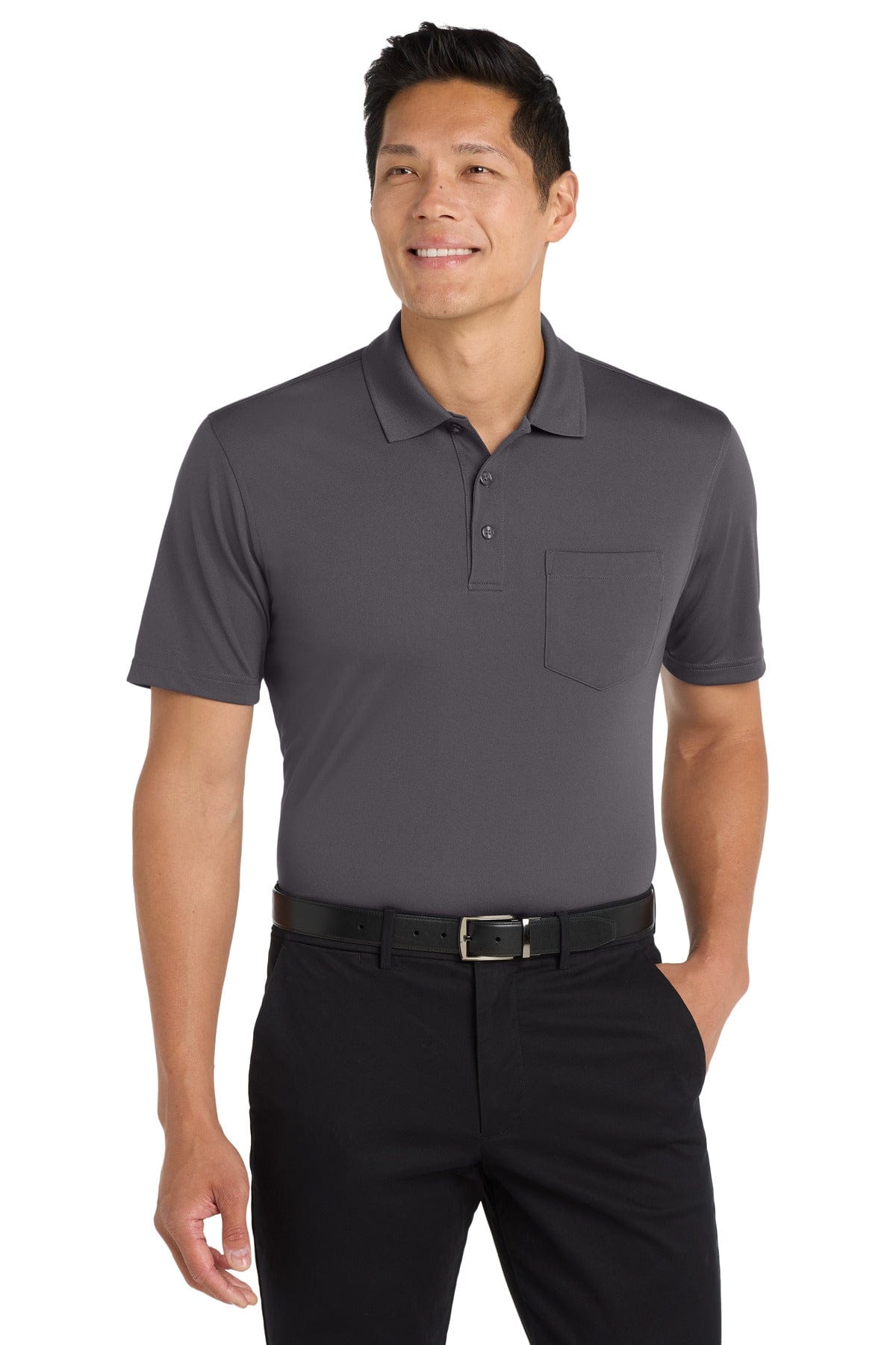 Port Authority Polos/Knits Port Authority Dry Zone UV Micro-Mesh Pocket Polo. K110P