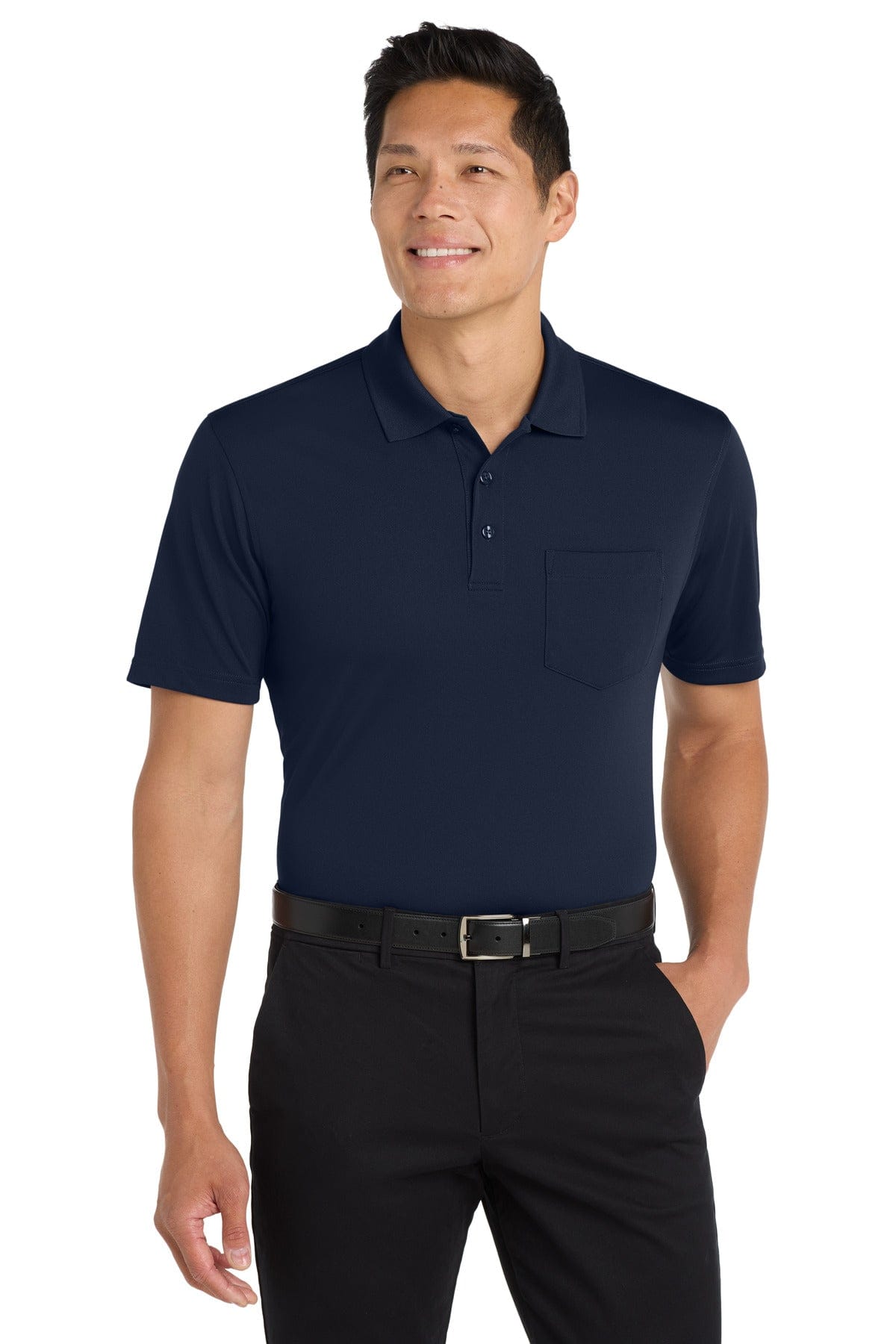 Port Authority Polos/Knits Port Authority Dry Zone UV Micro-Mesh Pocket Polo. K110P