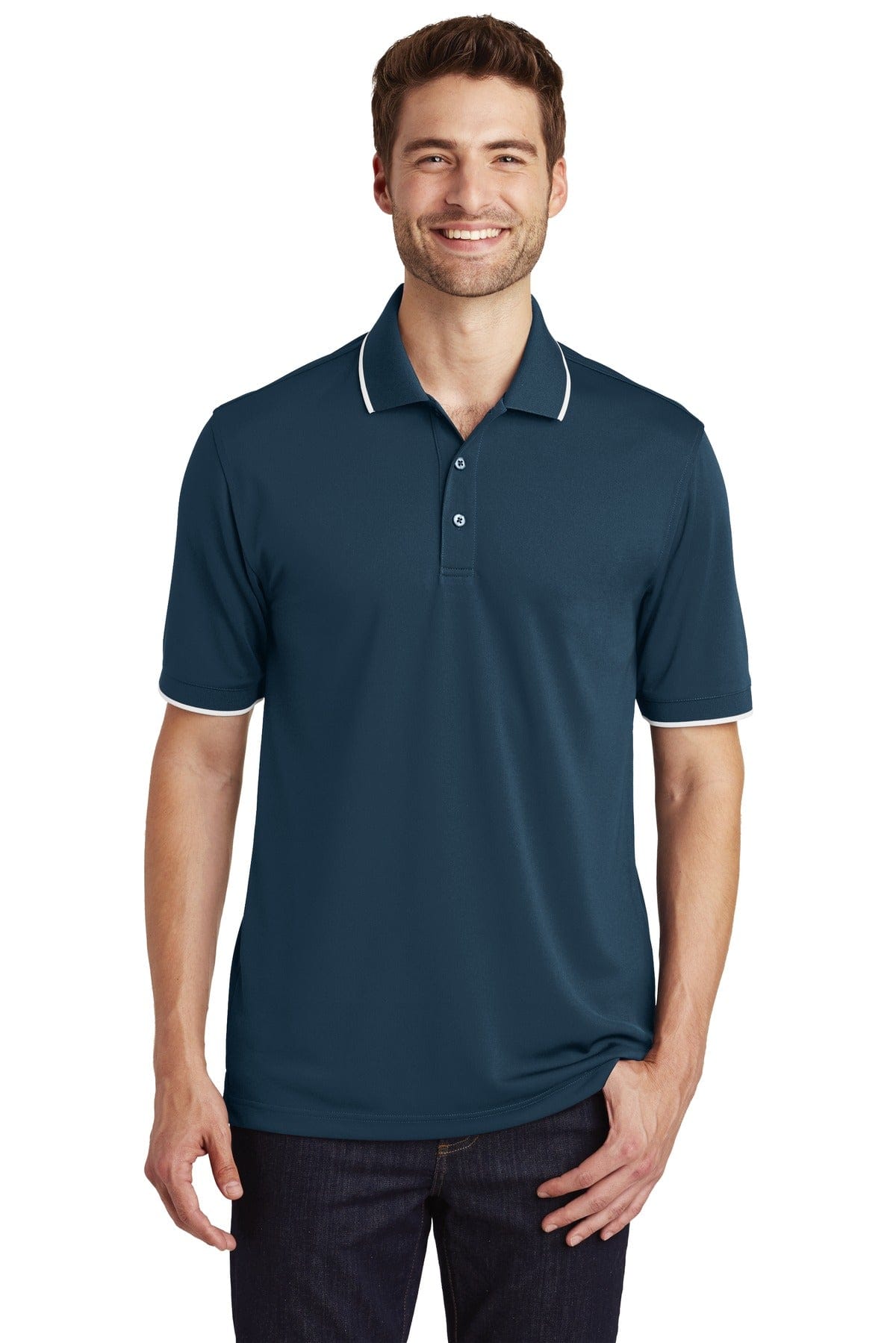 Port Authority Dry Zone UV Micro-Mesh Tipped Polo. K111 in 