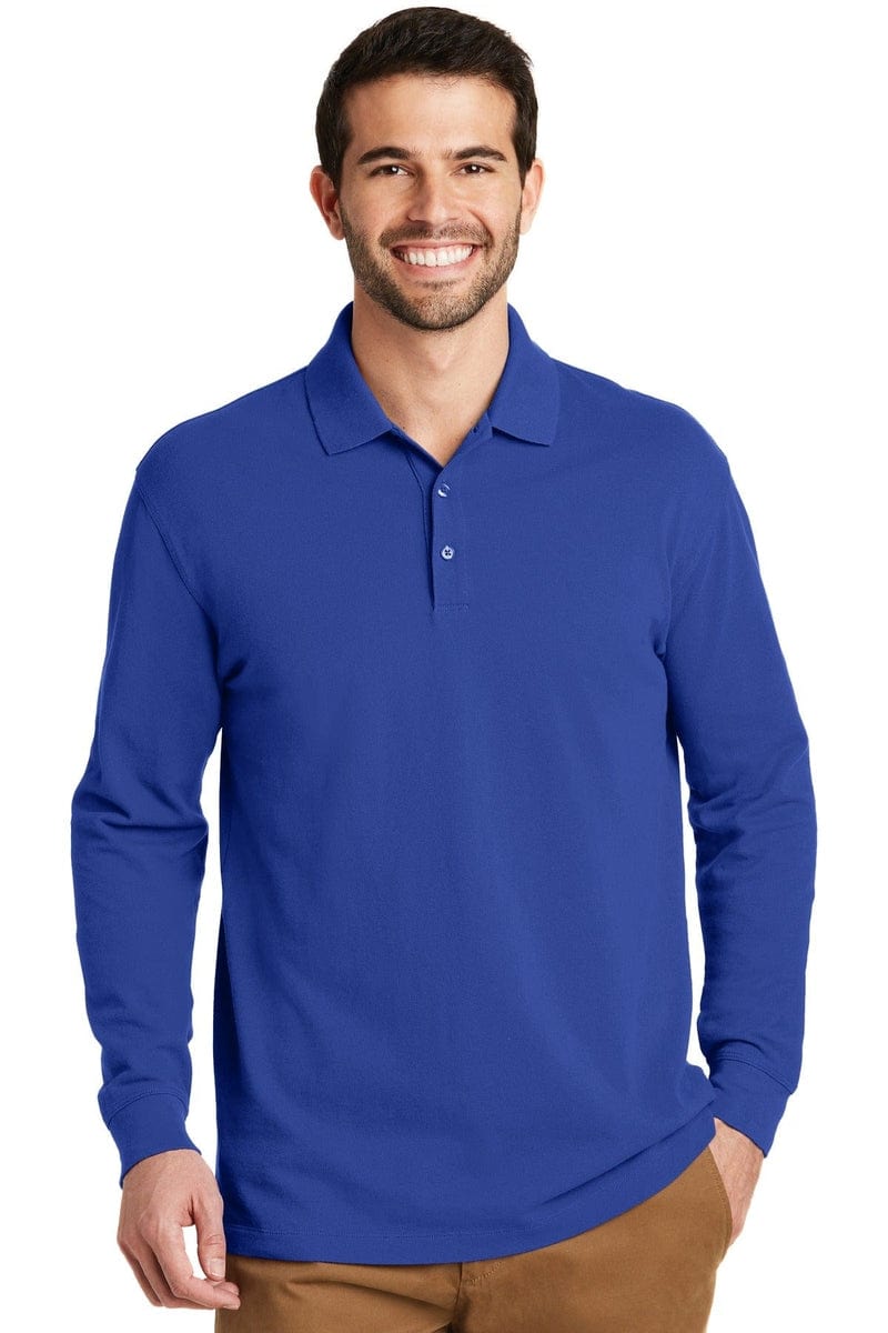 Port Authority EZCotton Long Sleeve Polo. K8000LS in 