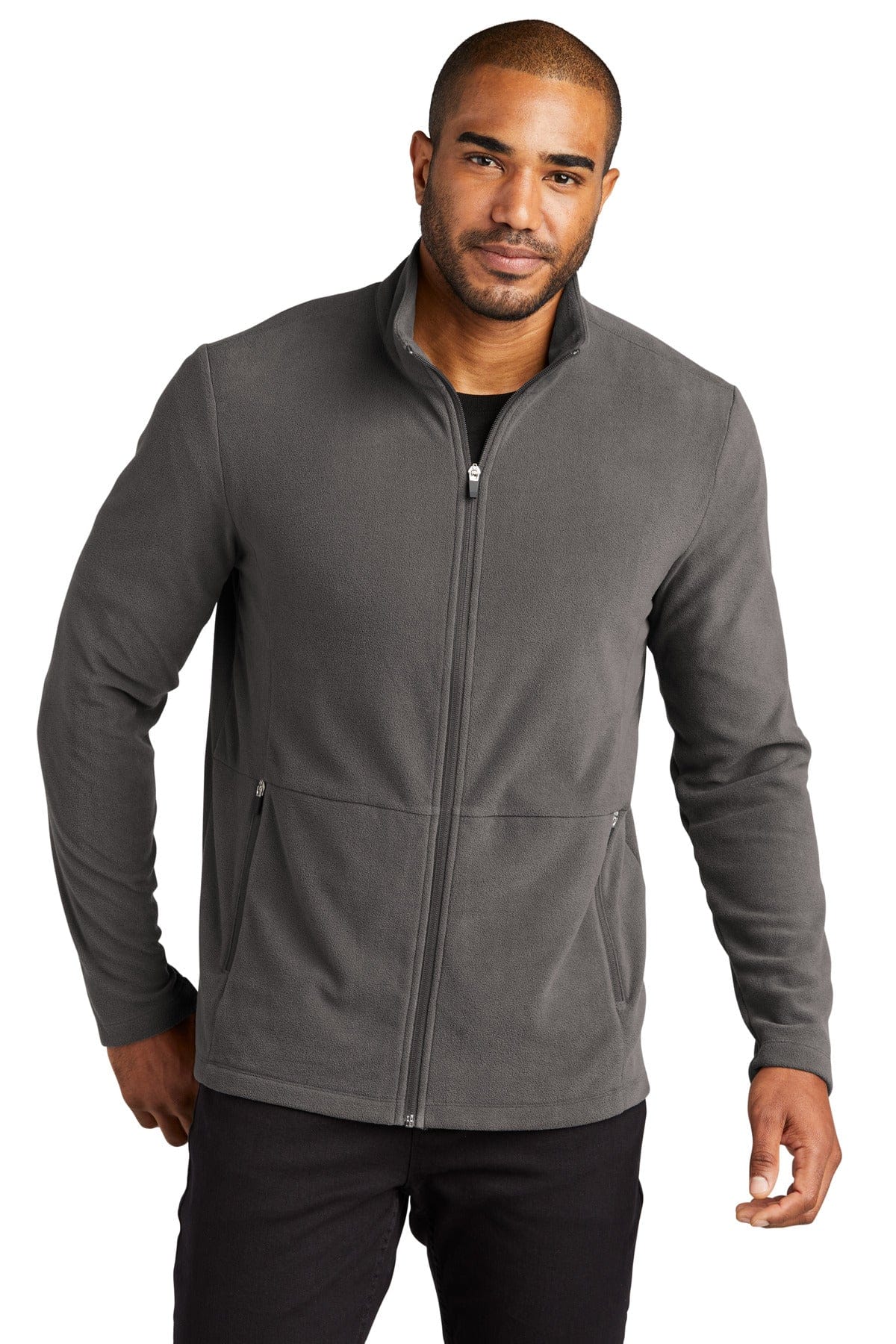 Port Authority F151 Accord Microfleece Jacket in Pewter
