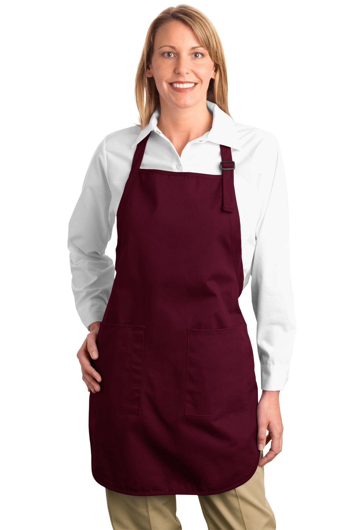 Port Authority Full-Length Apron with Pockets. A500 in 