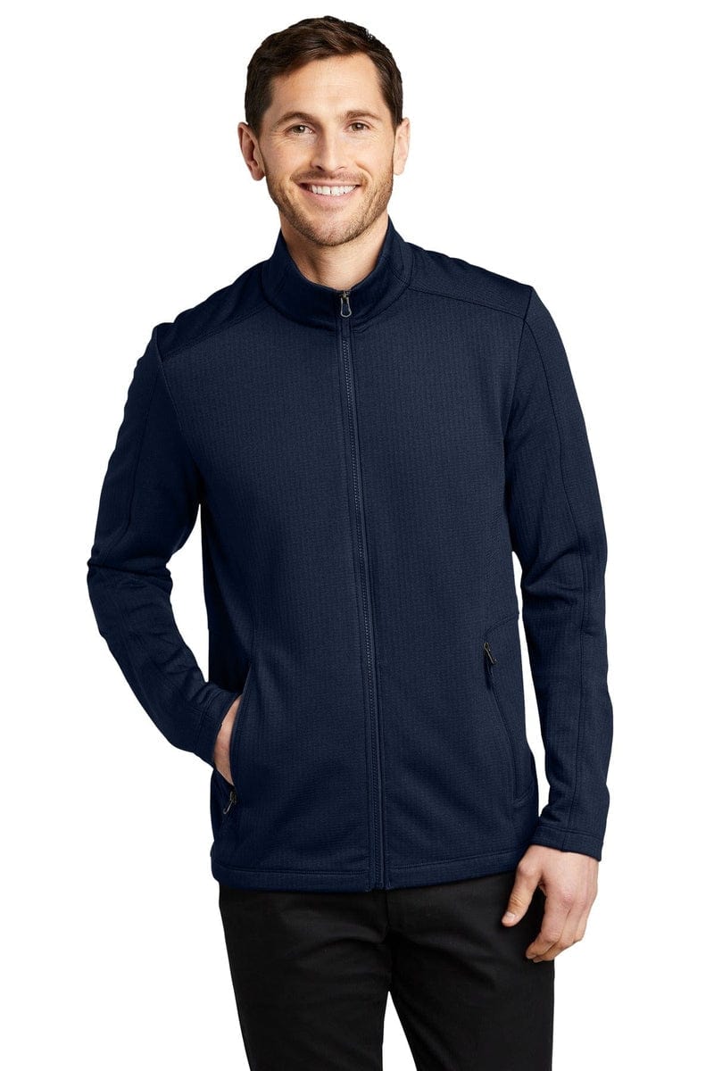 Port Authority Grid Fleece Jacket. F239 in 