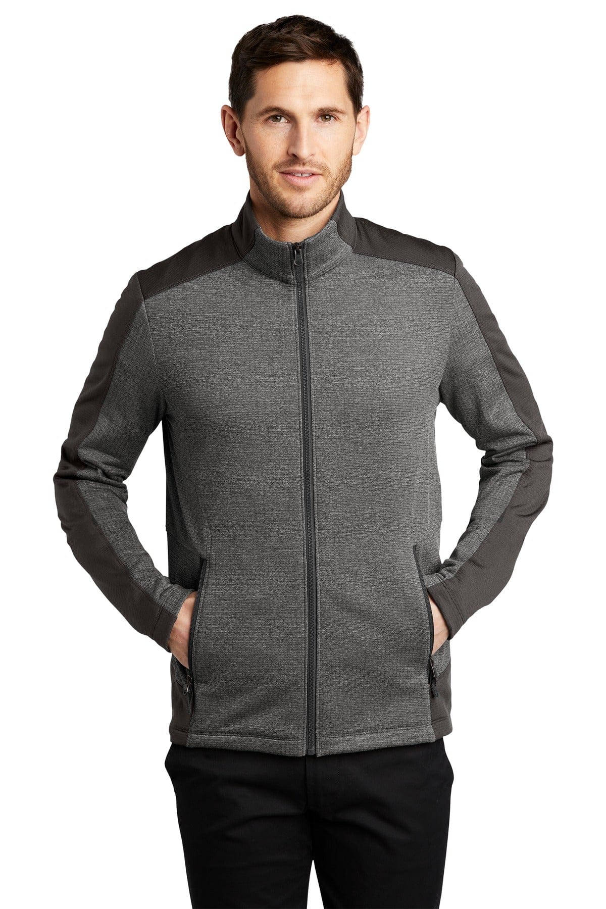 Port Authority Grid Fleece Jacket. F239 in 