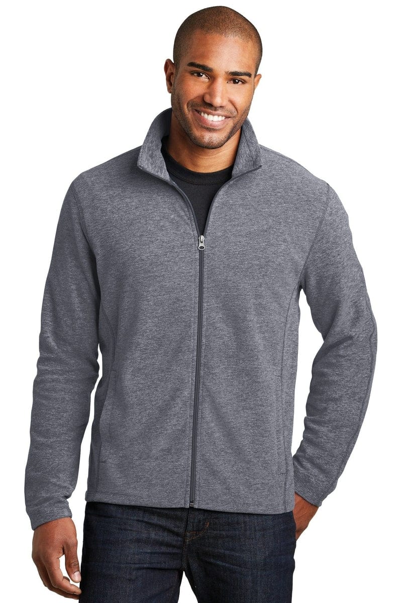 Port Authority Heather Microfleece Full-Zip Jacket. F235 in 
