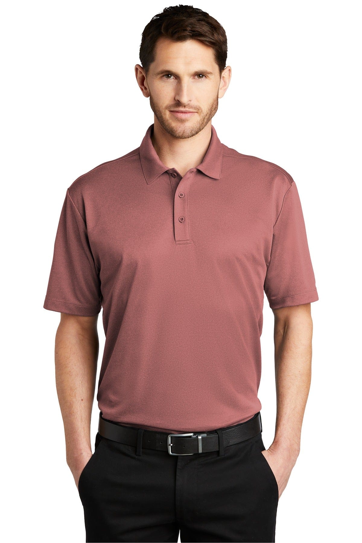Port Authority Polos/Knits Port Authority Heathered Silk Touch Performance Polo. K542