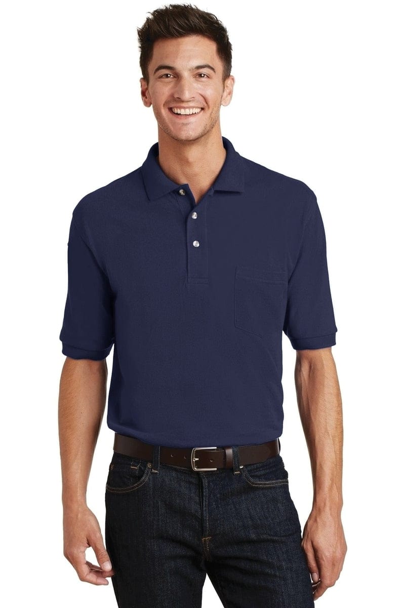 Port Authority Heavyweight Cotton Pique Polo with Pocket. K420P in 