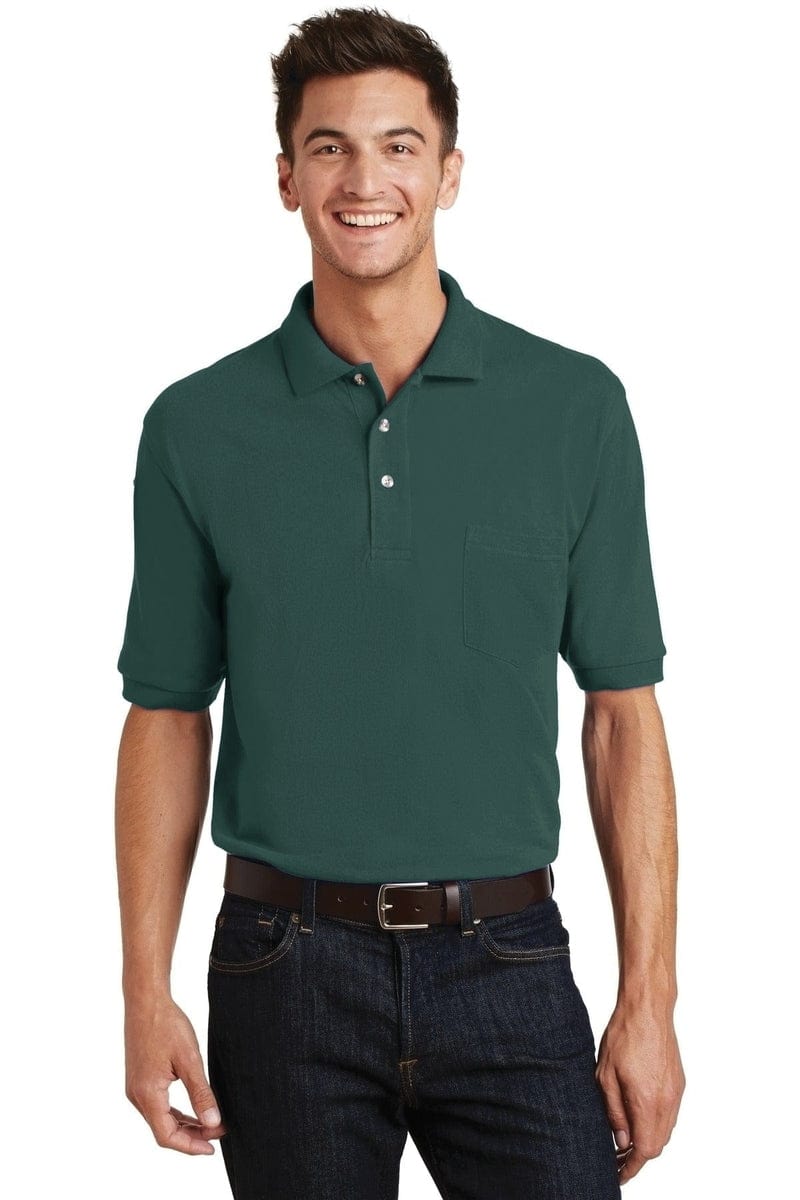 Port Authority Heavyweight Cotton Pique Polo with Pocket. K420P in 