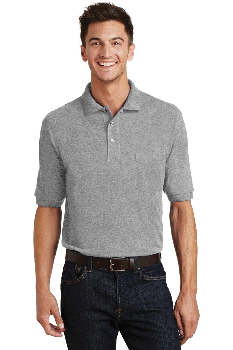 Port Authority Heavyweight Cotton Pique Polo with Pocket. K420P in 