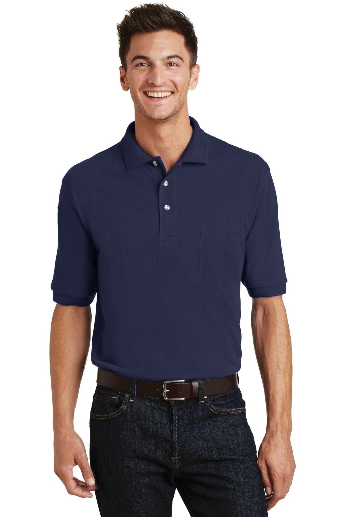 Port Authority Heavyweight Cotton Pique Polo with Pocket. K420P in 