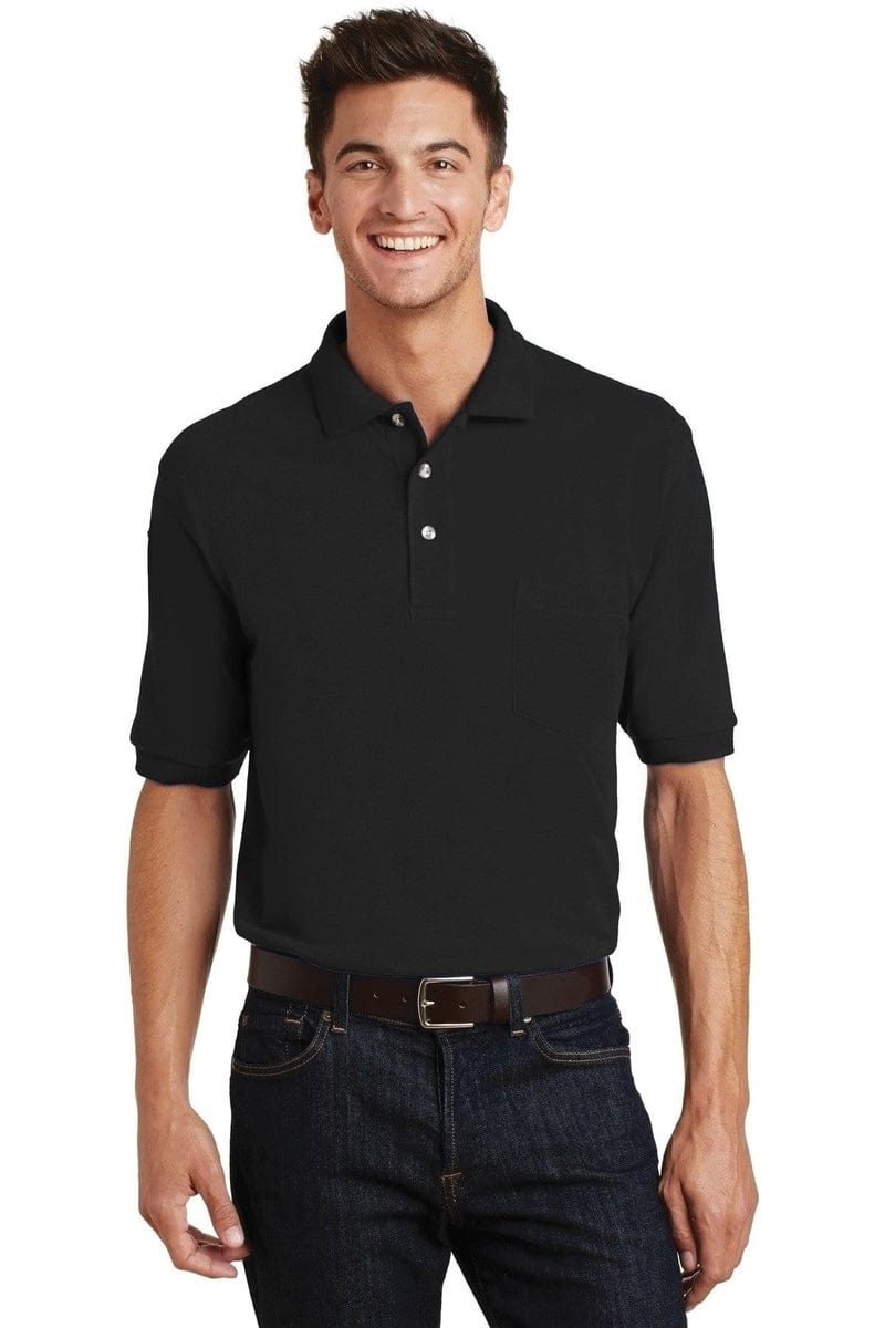 Port Authority Heavyweight Cotton Pique Polo with Pocket. K420P in 