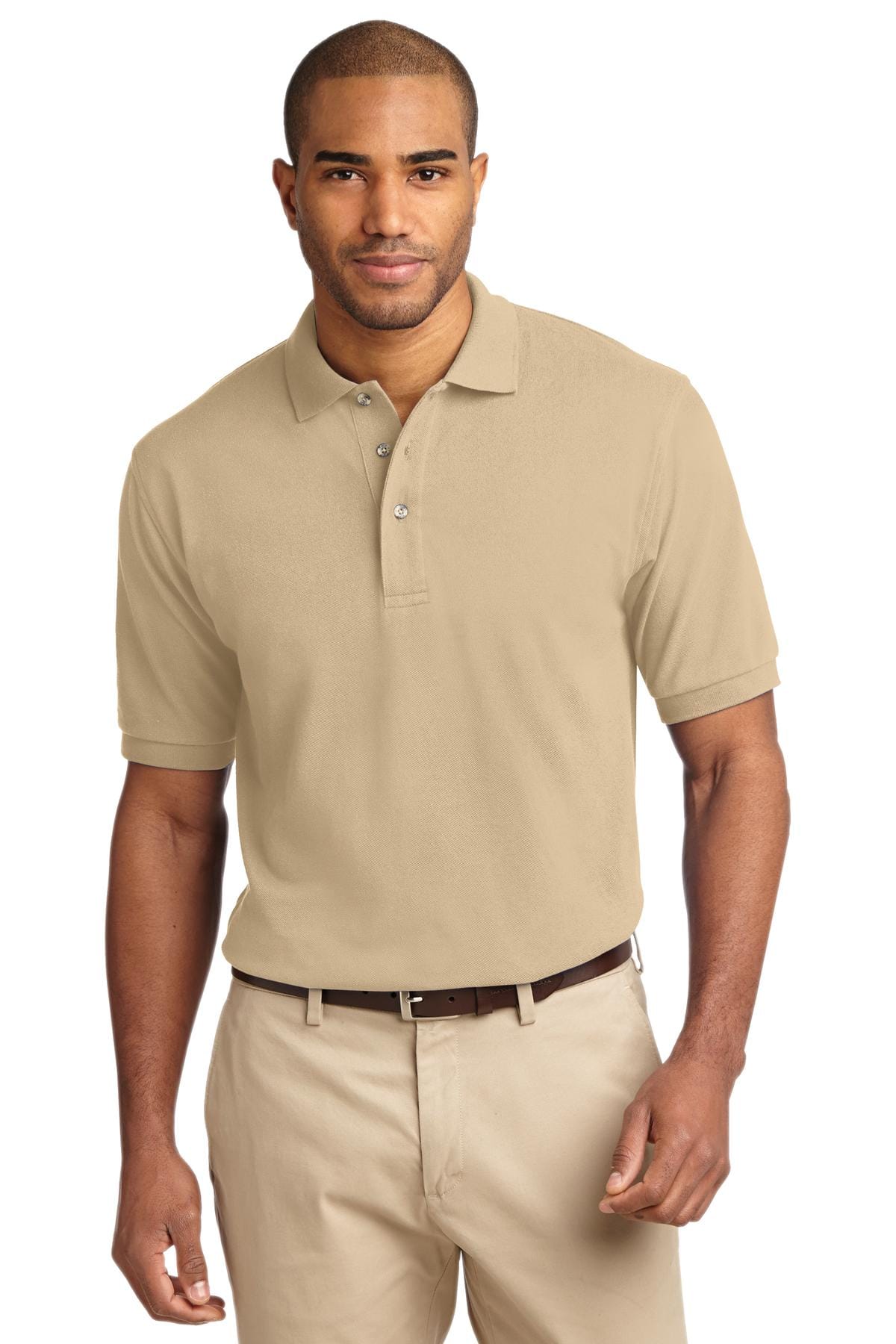 Port Authority Polos/Knits XS / Stone Port Authority Heavyweight Cotton Pique Polo. K420