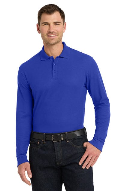 Port Authority K100LS Long Sleeve Core Classic Pique Polo in 