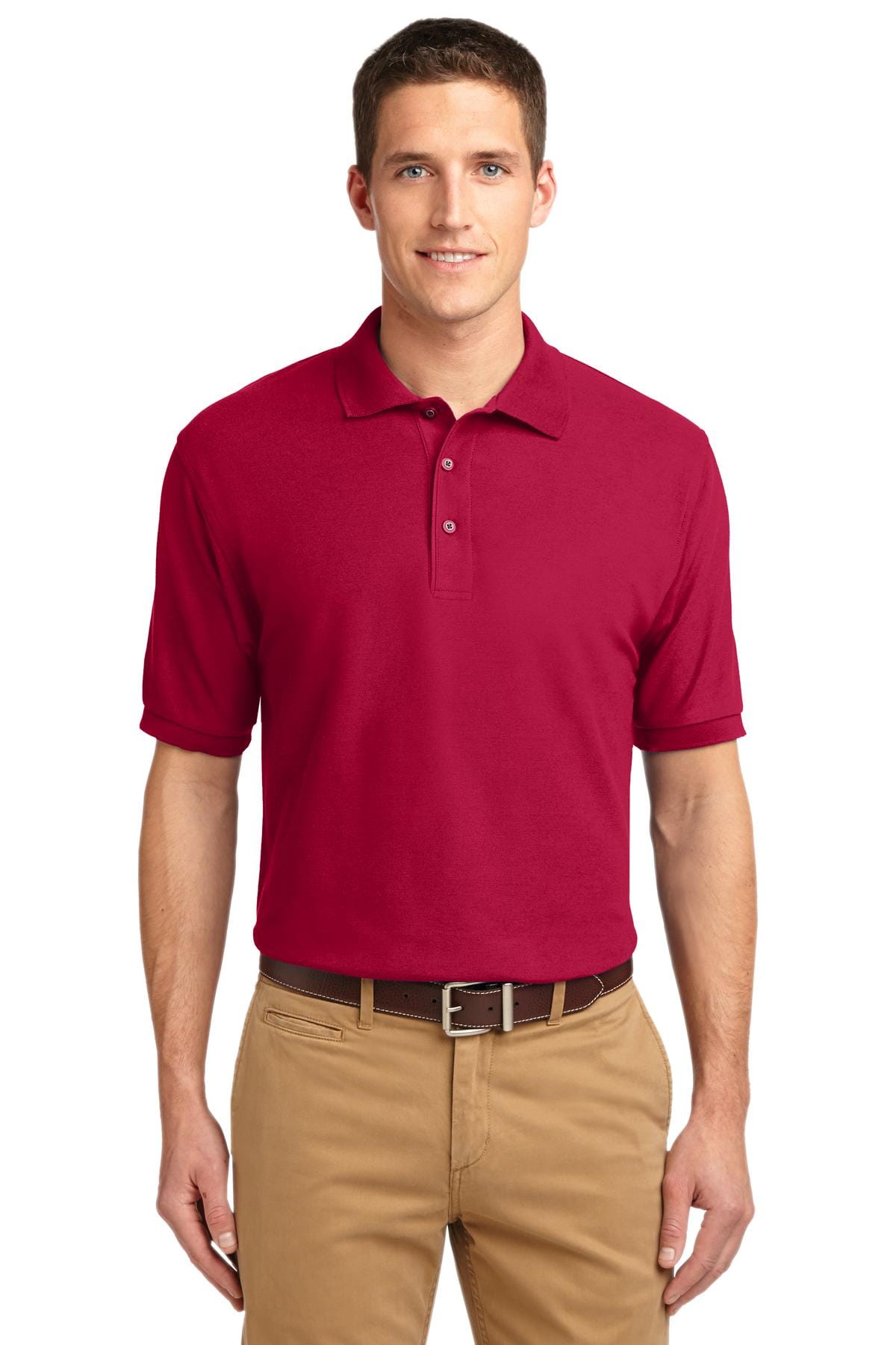 Port Authority Polos/Knits XS / Red Port Authority Silk Touch Polo. K500