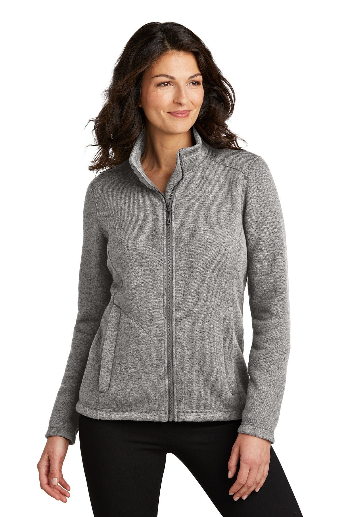 Port Authority L428 Ladies Arc Sweater Fleece Jacket in 