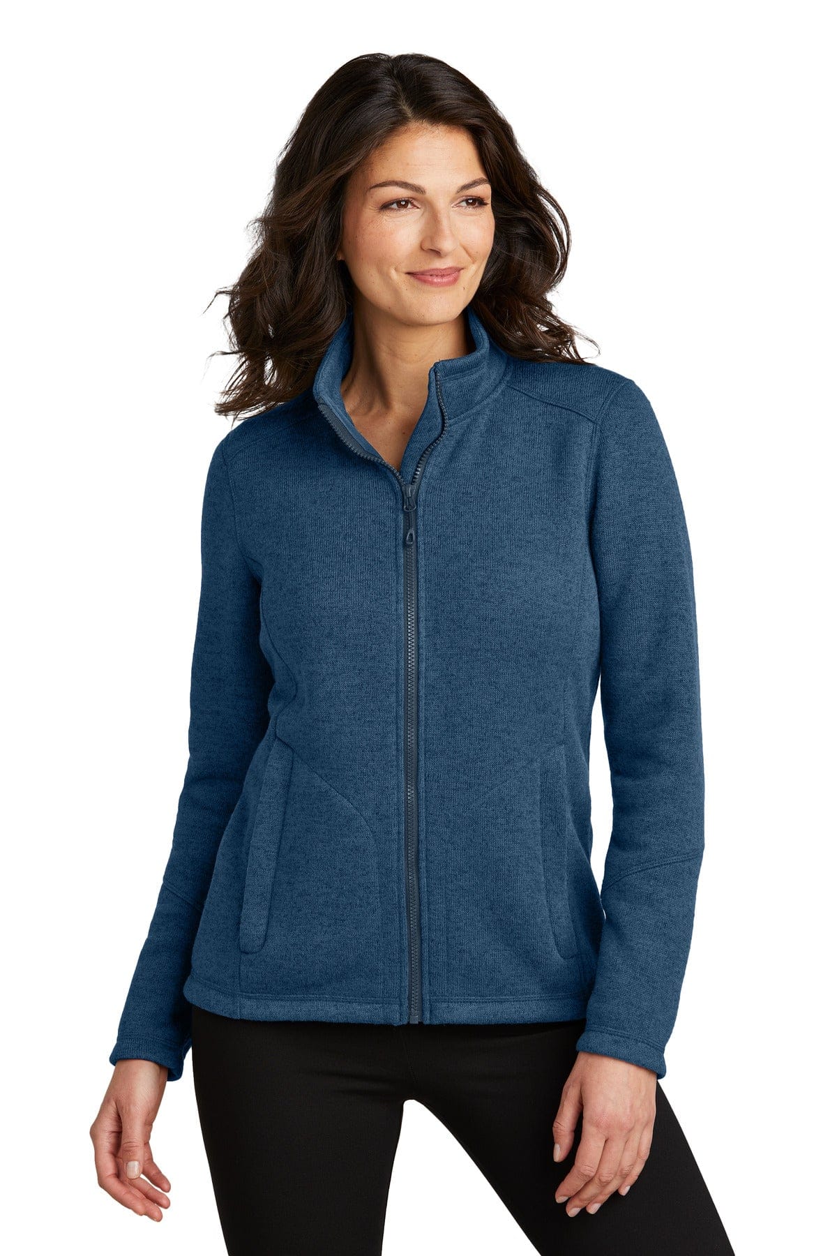 Port Authority L428 Ladies Arc Sweater Fleece Jacket in 