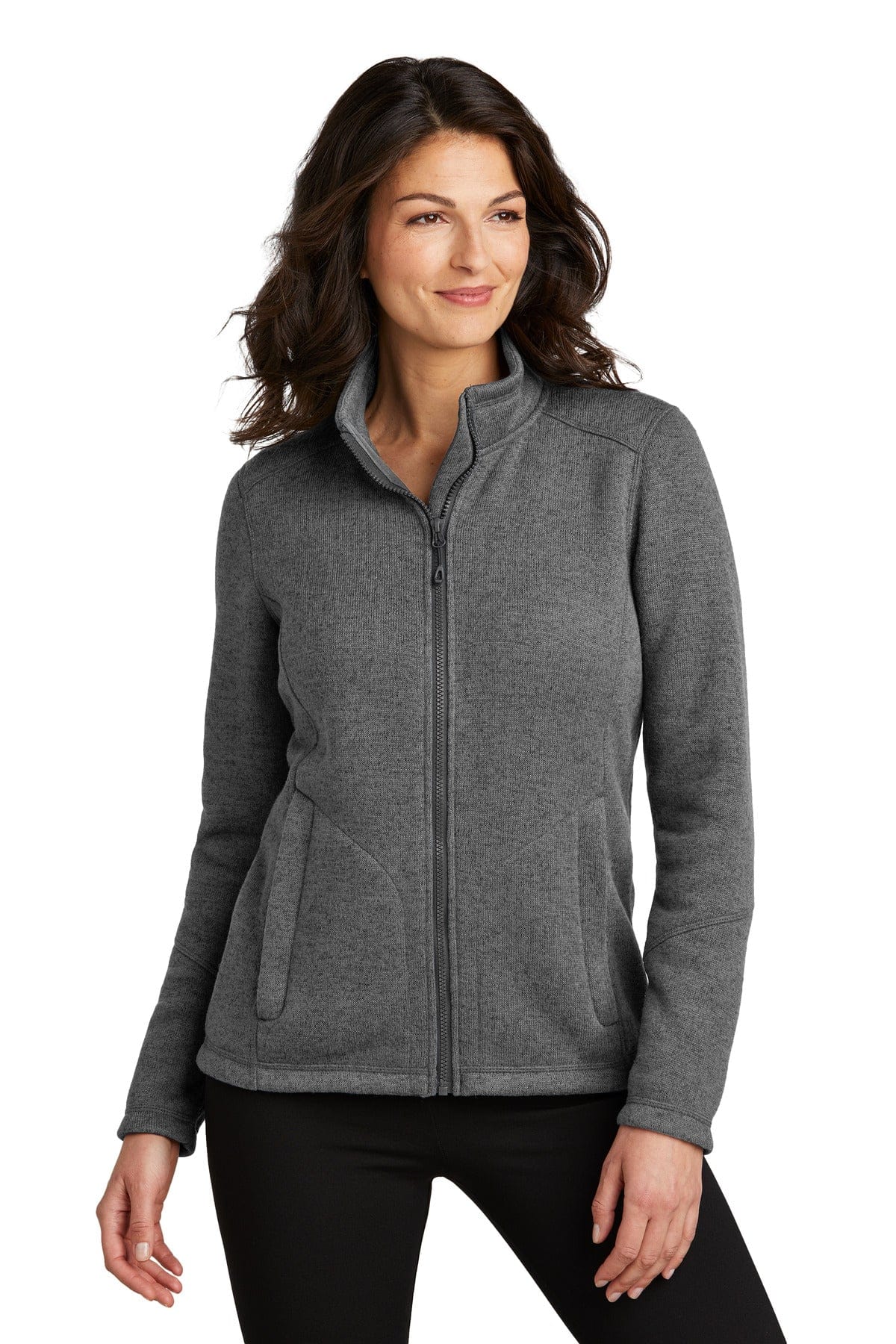 Port Authority L428 Ladies Arc Sweater Fleece Jacket in 