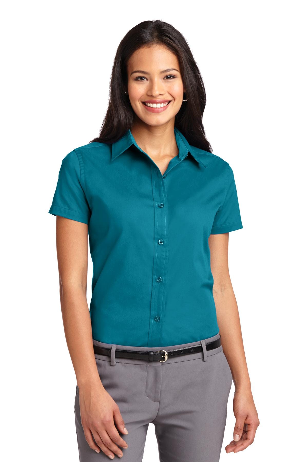Port Authority Woven Shirts Port Authority L508 Ladies Short Sleeve Easy Care Shirt