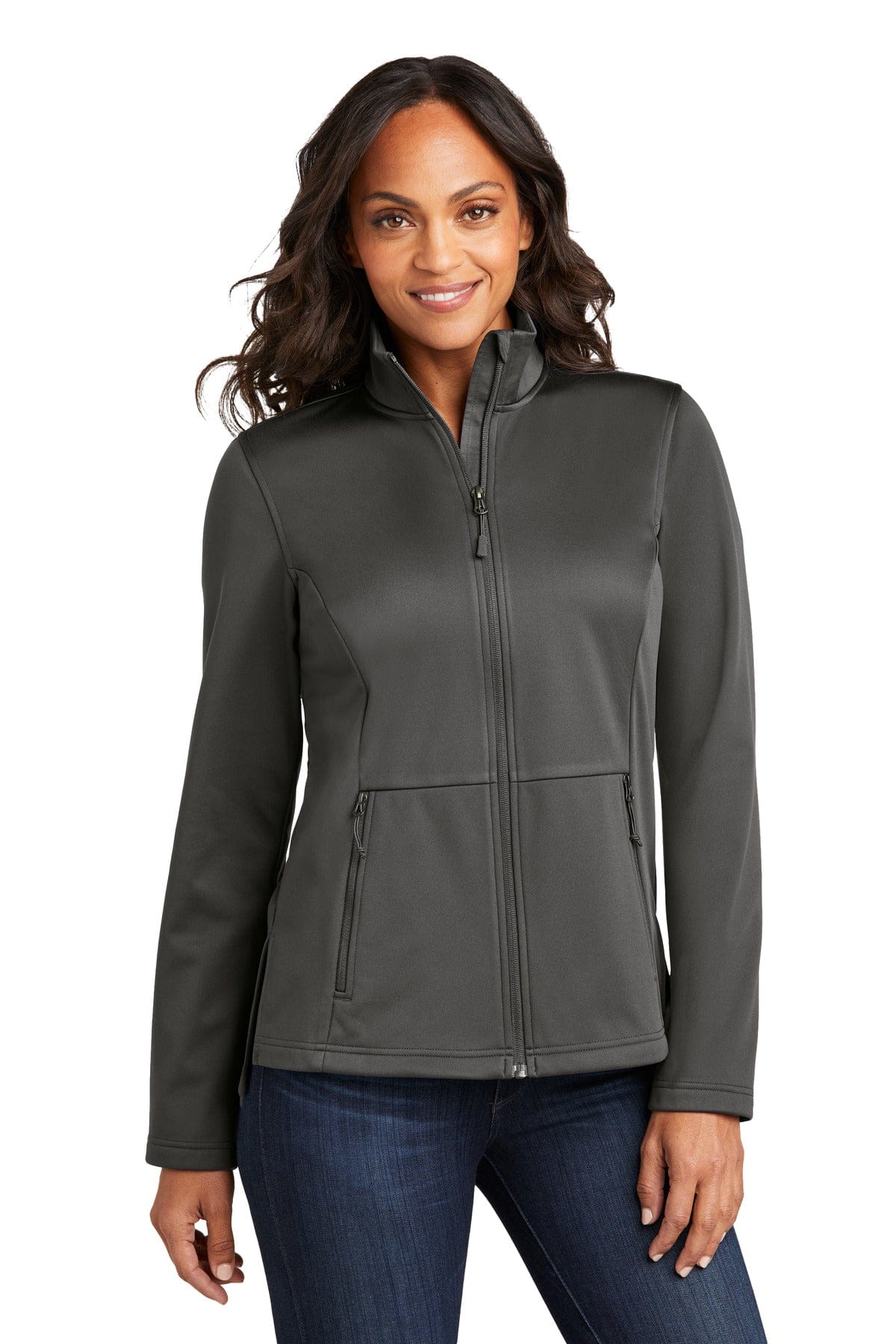 Port Authority L617 Ladies Flexshell Jacket in Grey Steel