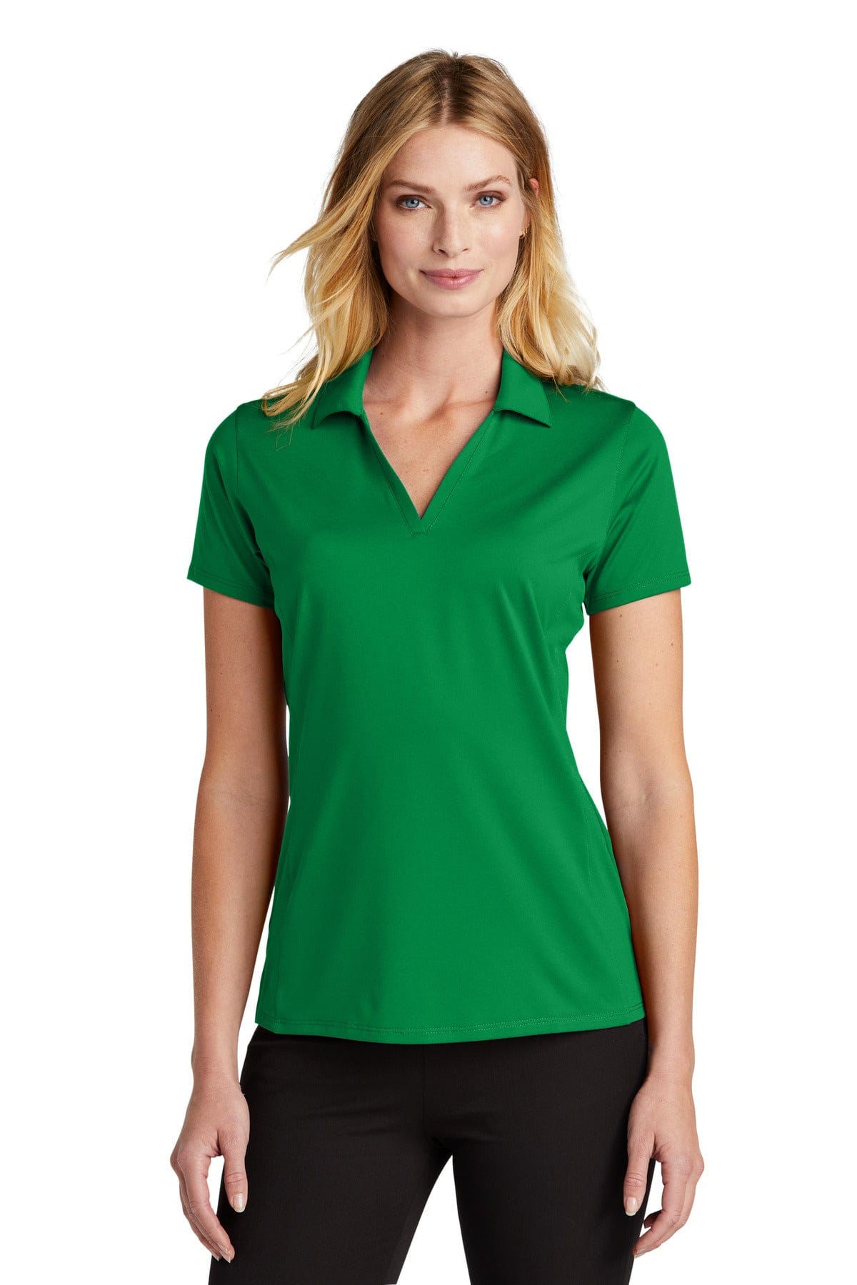Port Authority LK398 Ladies Performance Staff Polo in Spring Green