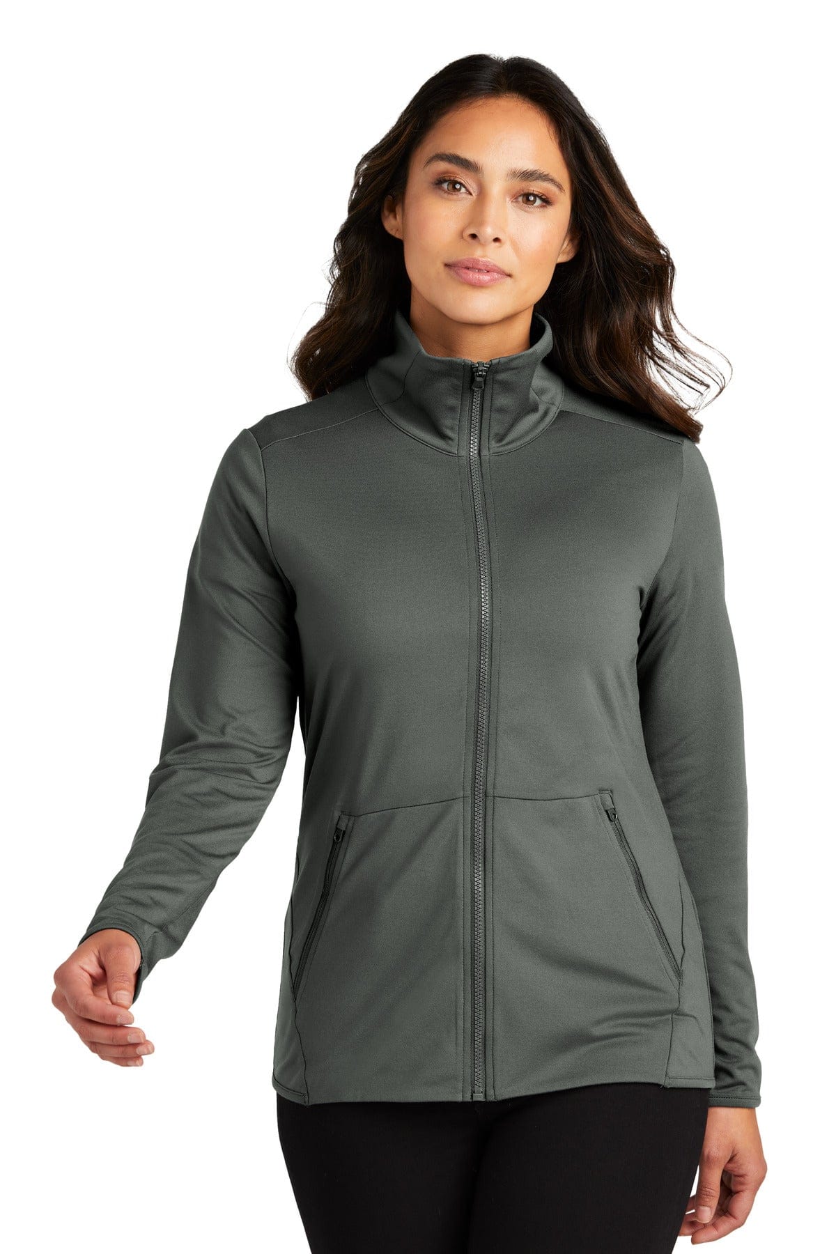 Port Authority LK595 Ladies Accord Stretch Fleece Full-Zip in 