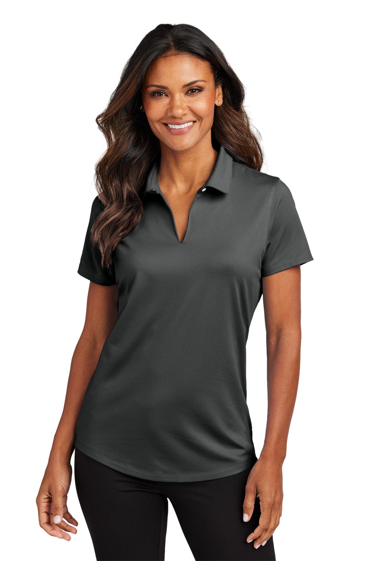Port Authority LK683 Ladies City Stretch Polo in Graphite