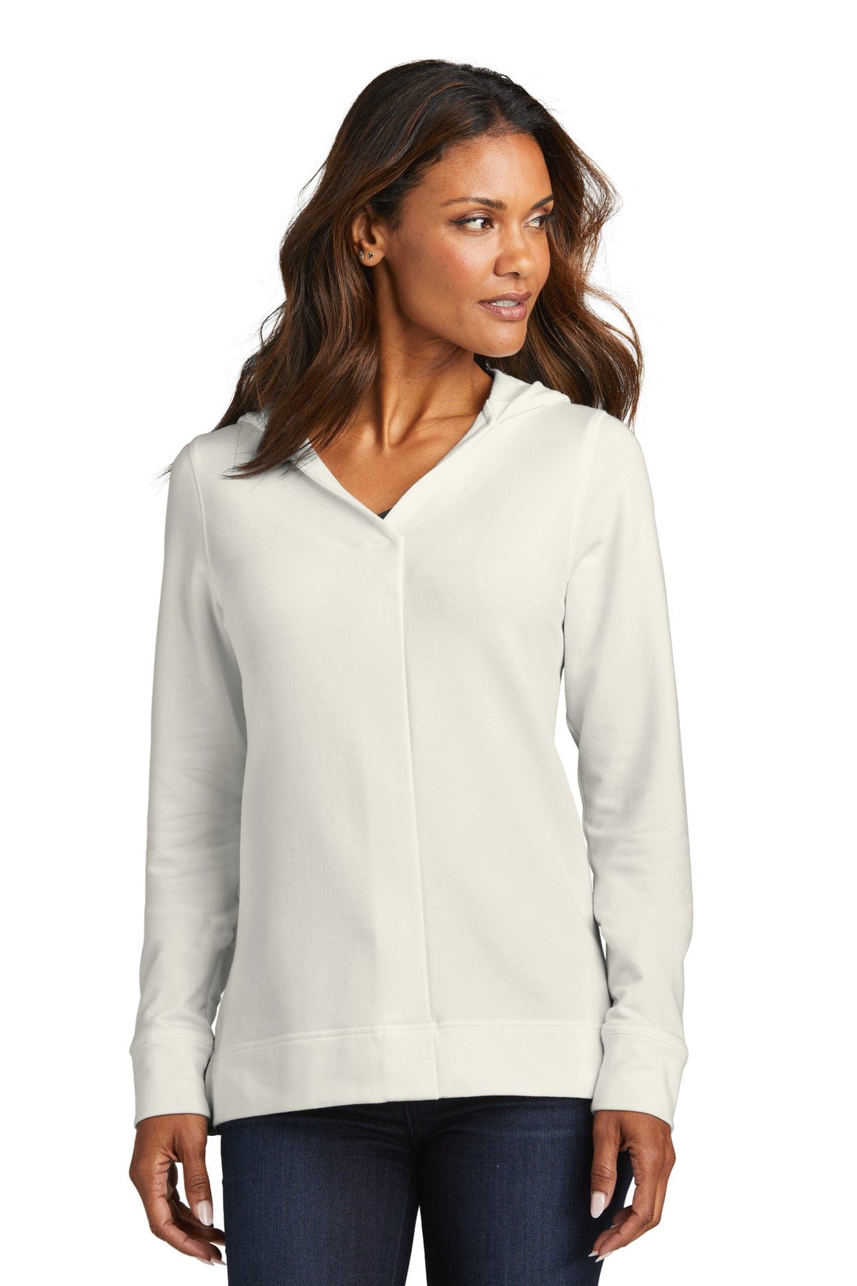 Port Authority LK826 Ladies Microterry Pullover Hoodie in 