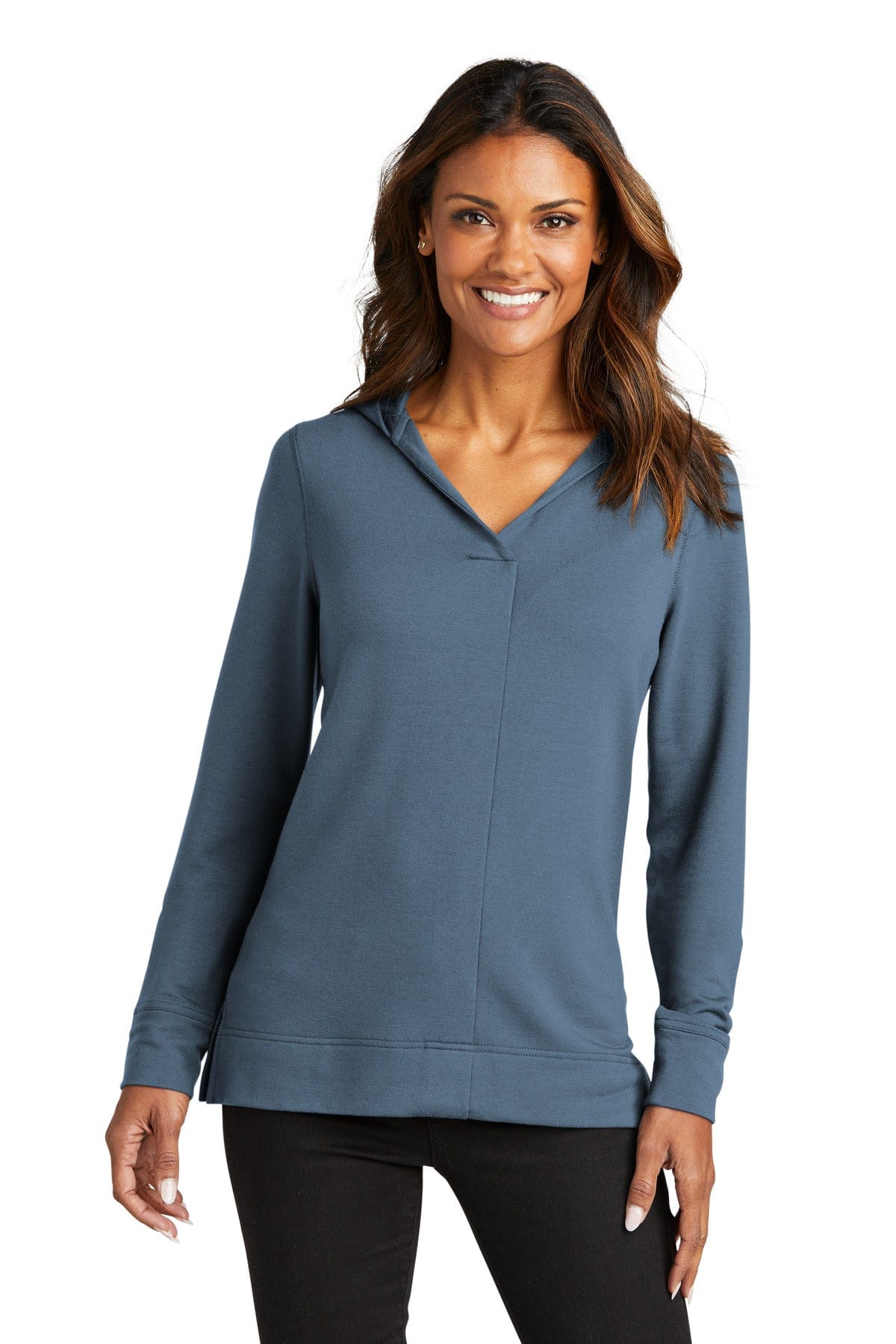 Port Authority LK826 Ladies Microterry Pullover Hoodie in 