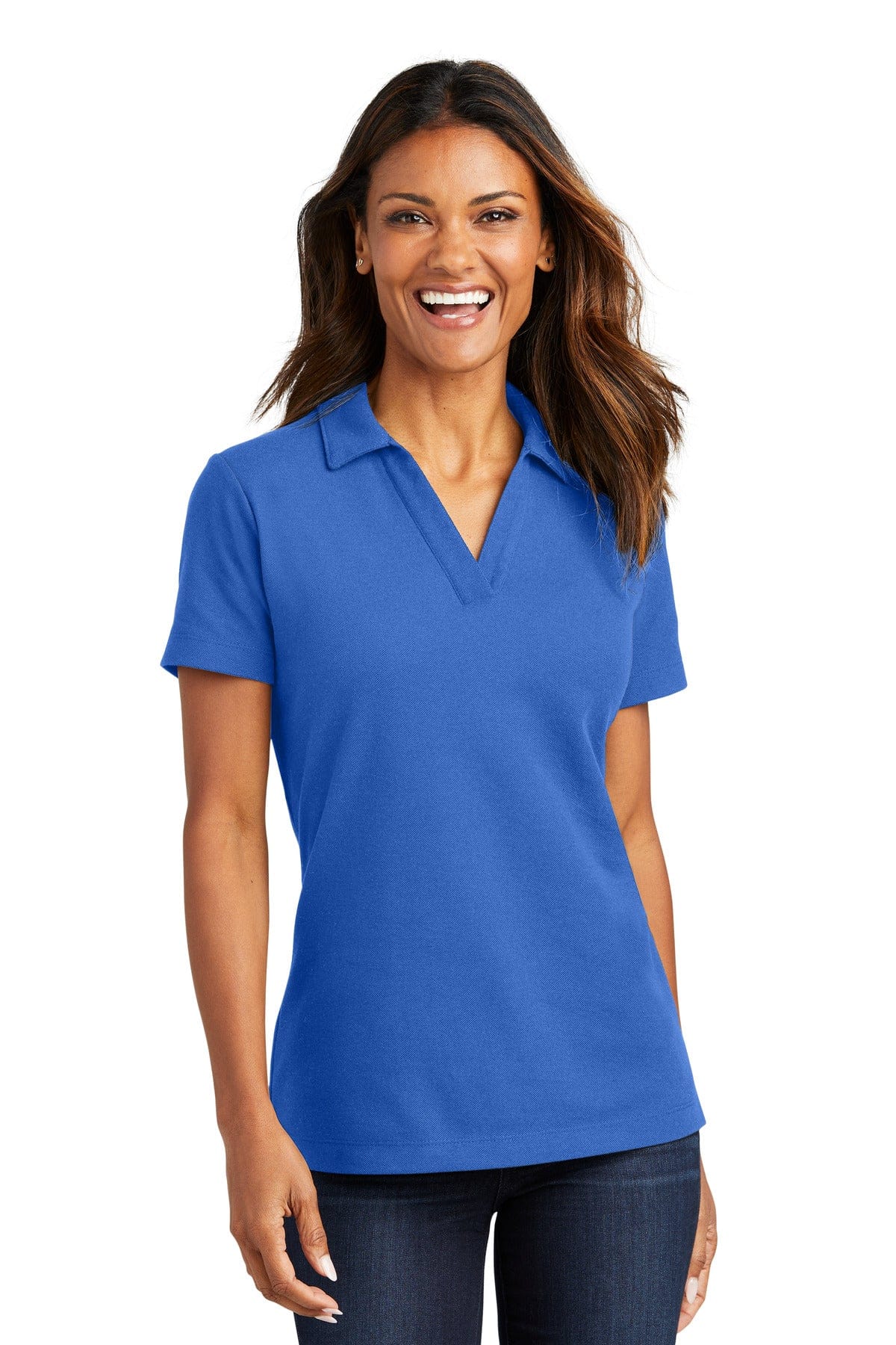 Port Authority LK867 Ladies C-FREE Cotton Blend Pique Polo in 