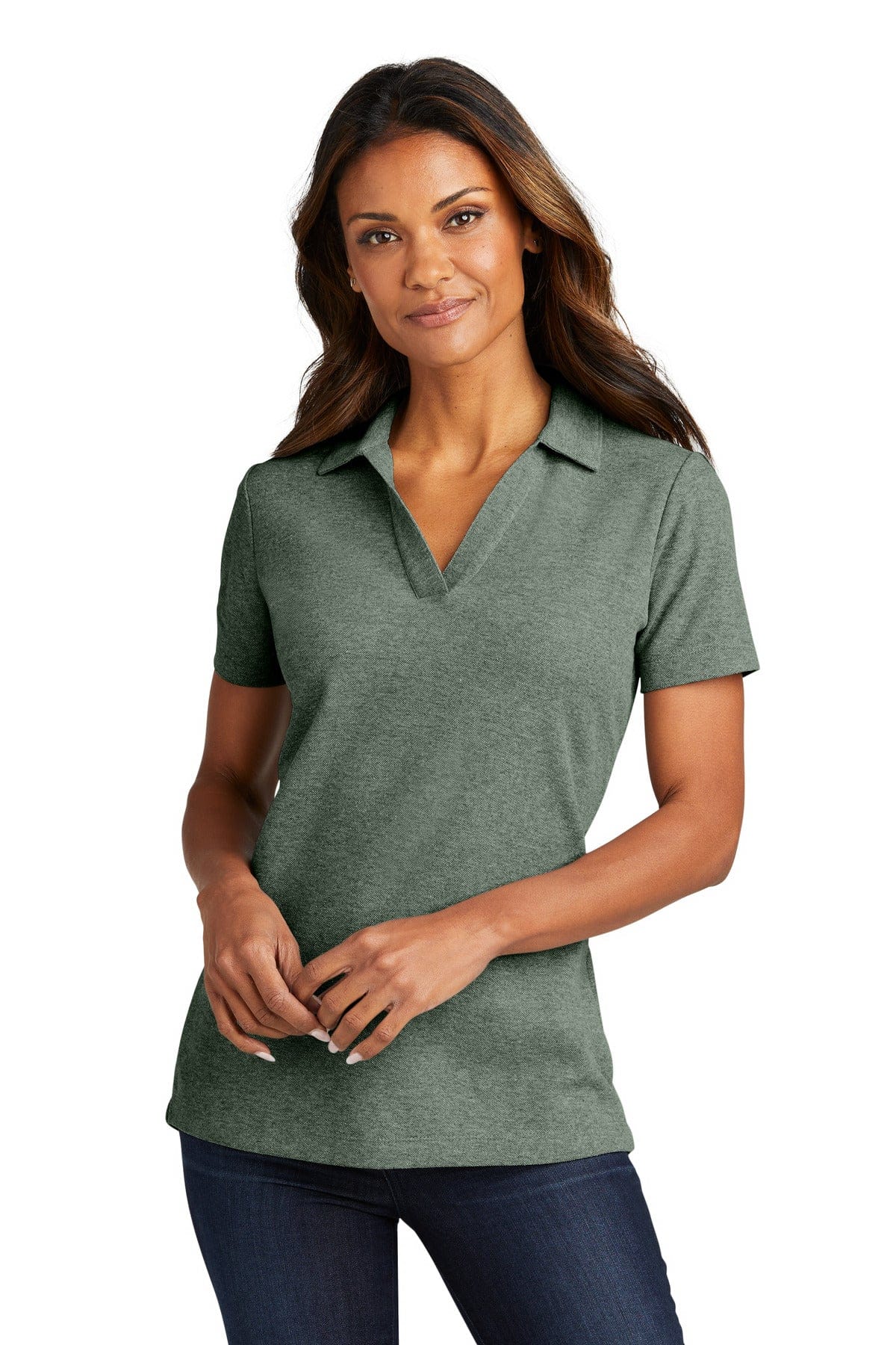 Port Authority LK867 Ladies C-FREE Cotton Blend Pique Polo in 