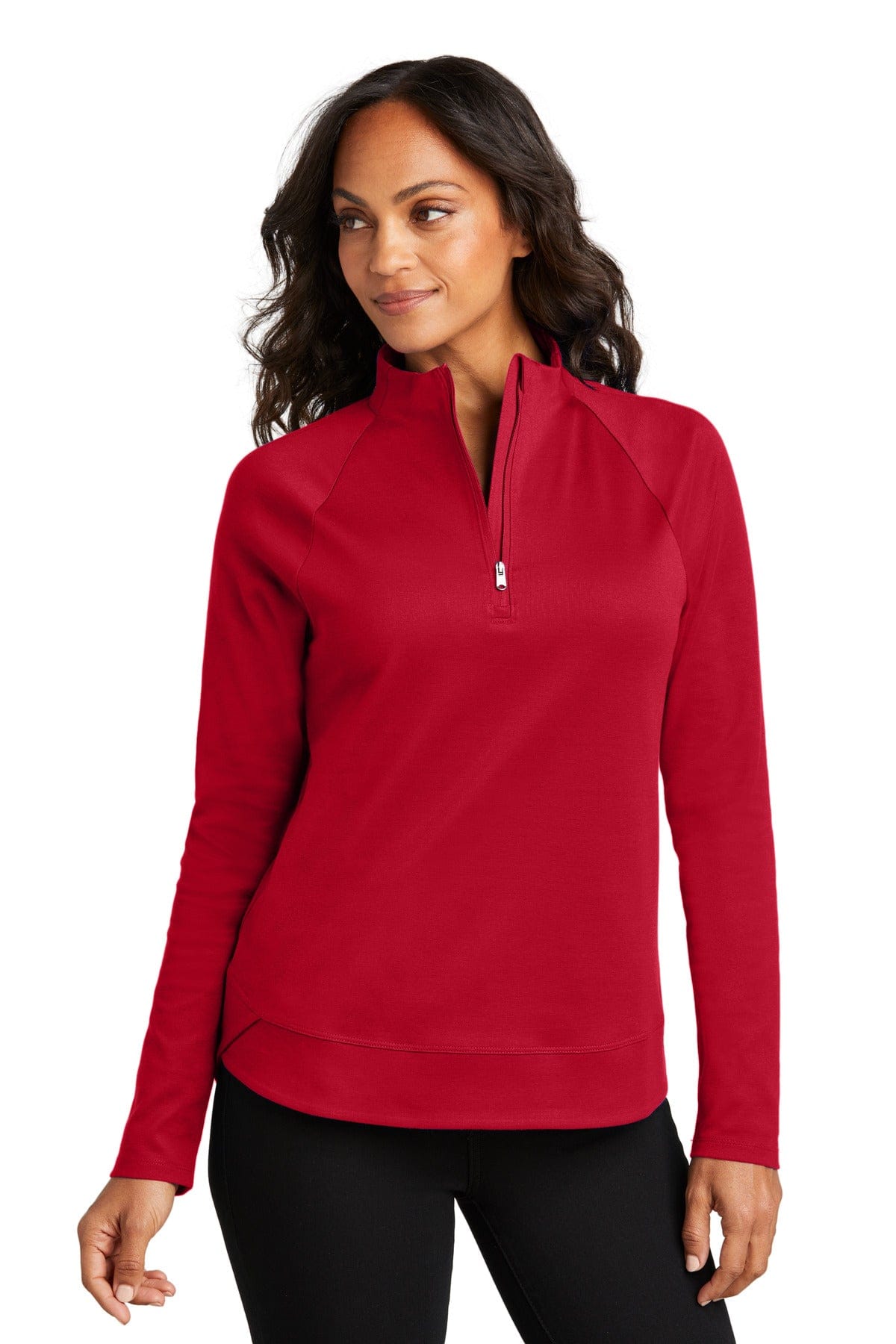 Port Authority LK870 Ladies C-FREE Cypress 1/4-Zip in Rich Red