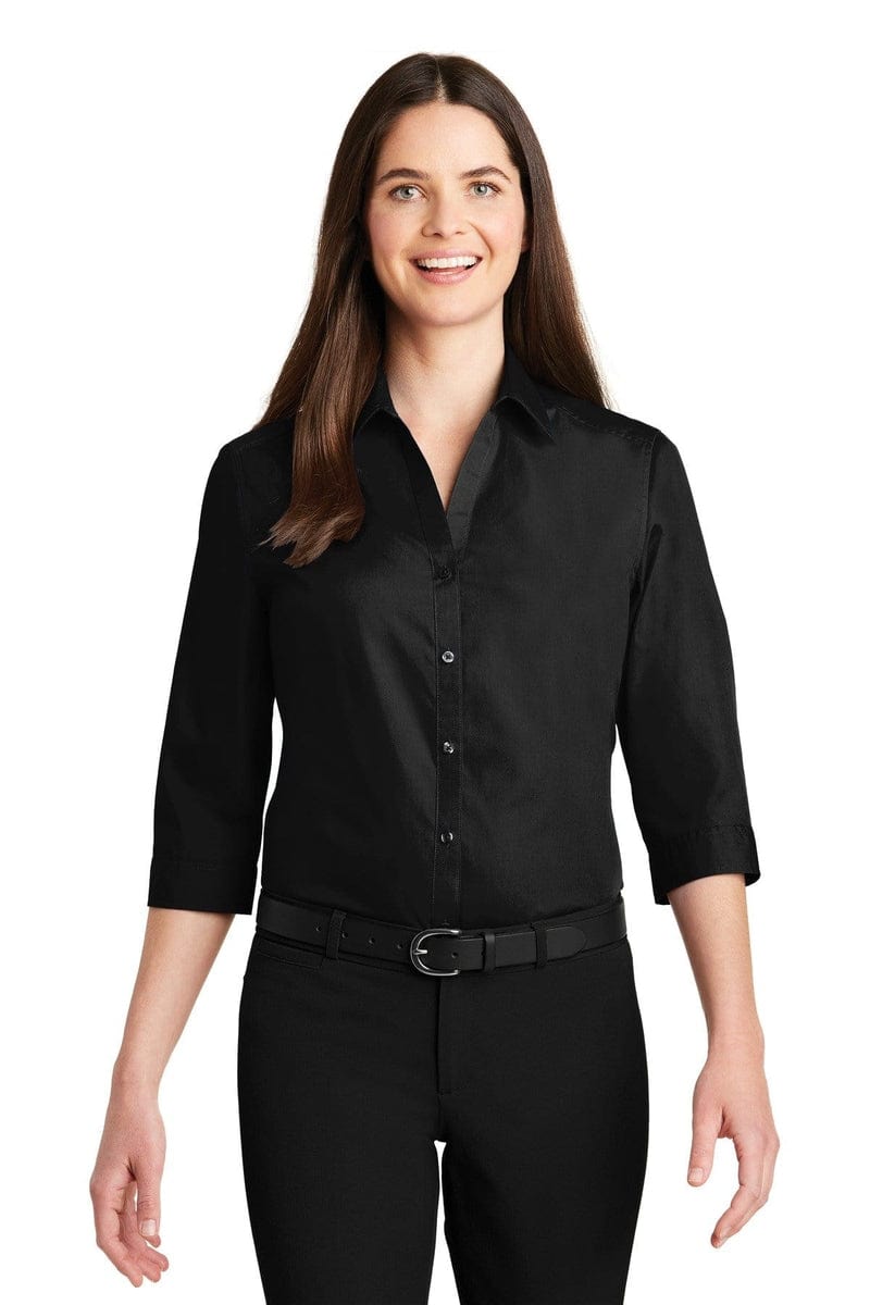 Port Authority Ladies 3/4-Sleeve Carefree Poplin Shirt. LW102 in 