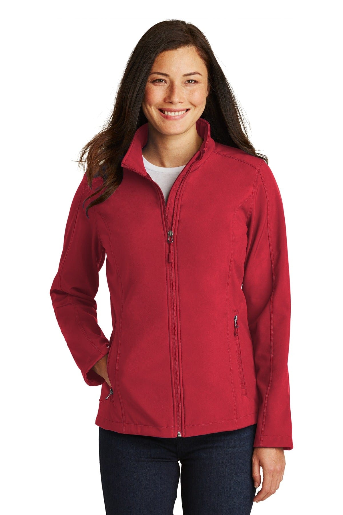 Port Authority Outerwear XS / Rich Red Port Authority Ladies Core Soft Shell Jacket. L317