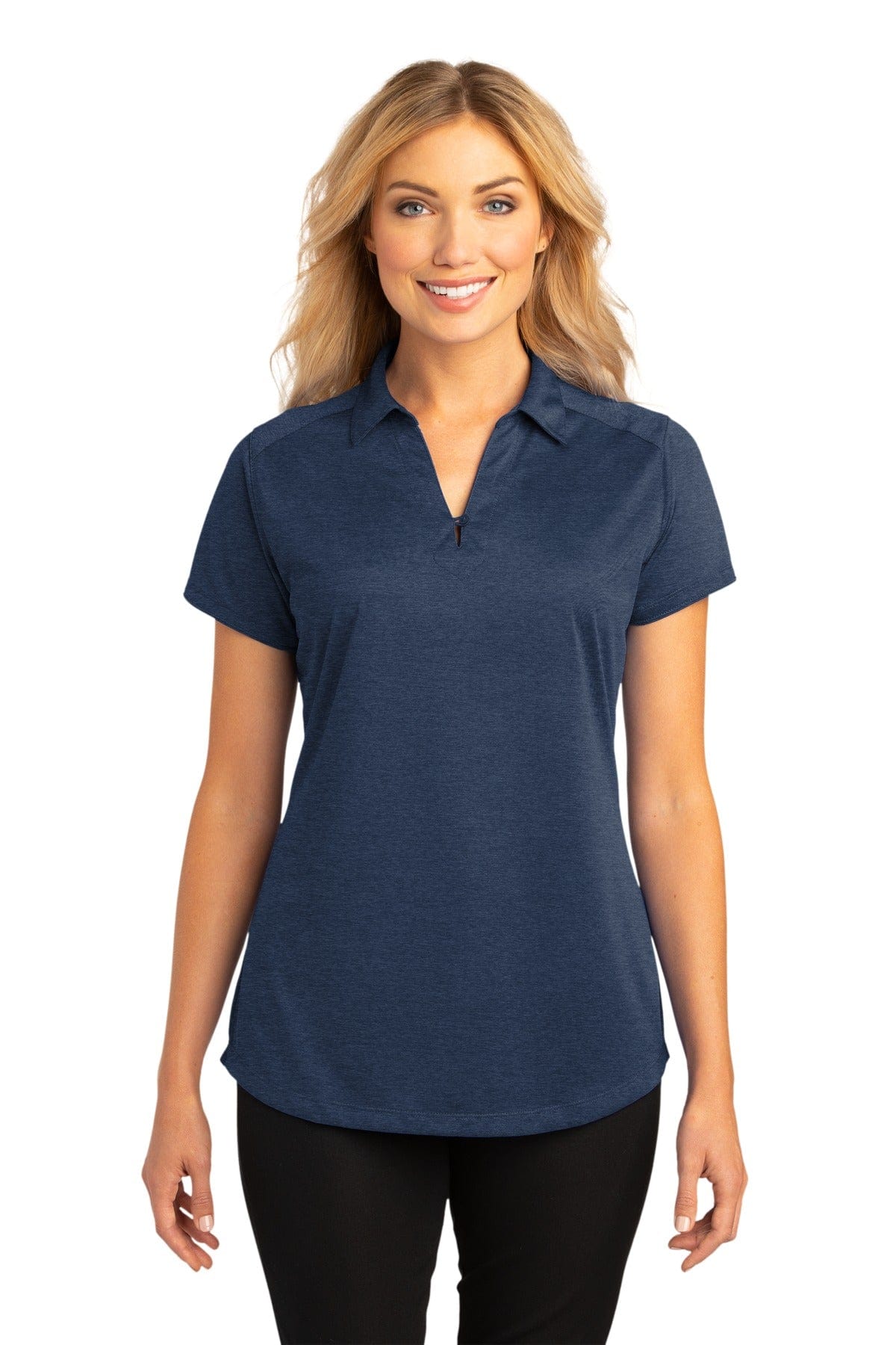 Port Authority Ladies Digi Heather Performance Polo. L574 in 