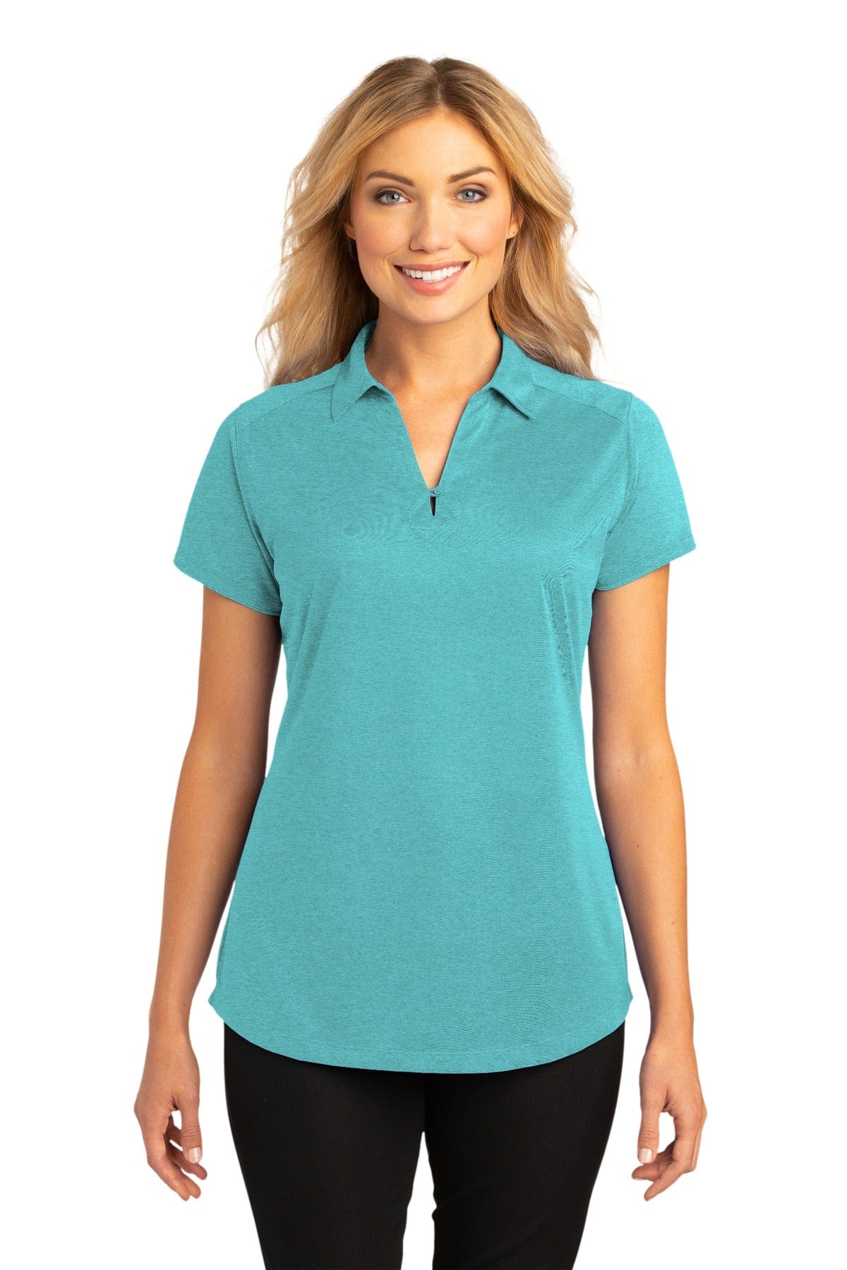 Port Authority Ladies Digi Heather Performance Polo. L574 in 