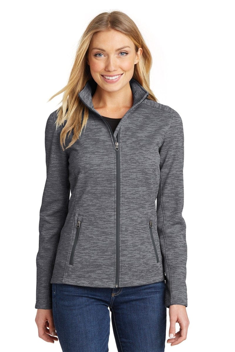 Port Authority Ladies Digi Stripe Fleece Jacket. L231 in 