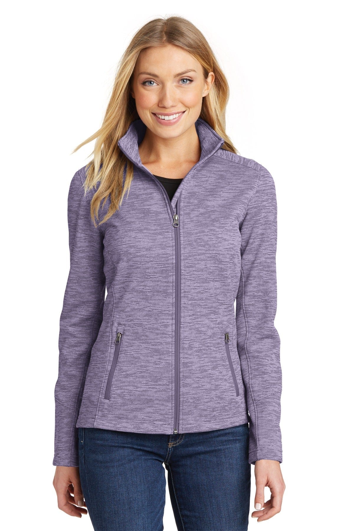 Port Authority Ladies Digi Stripe Fleece Jacket. L231 in 