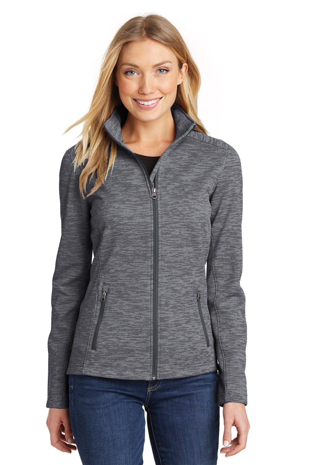 Port Authority Ladies Digi Stripe Fleece Jacket. L231 in 