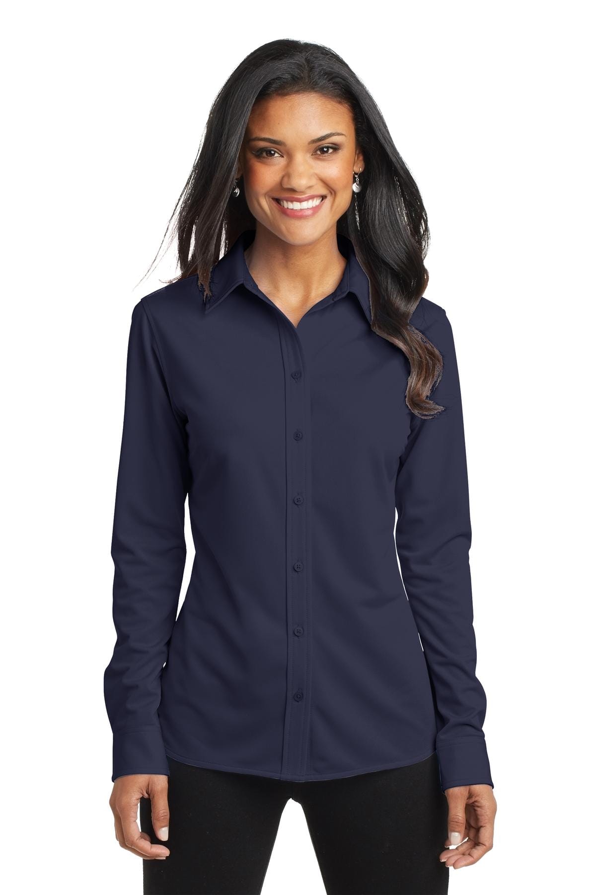 Port Authority Ladies Dimension Knit Dress Shirt. L570 in 
