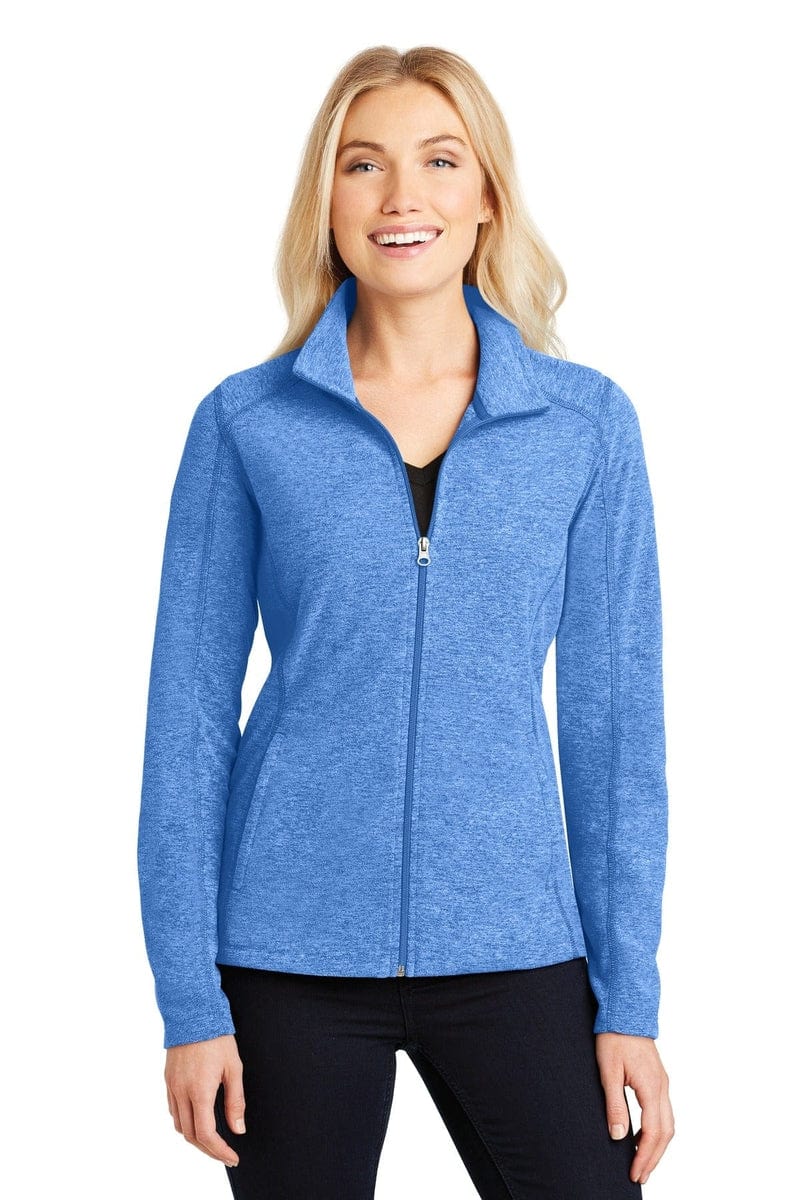 Port Authority Ladies Heather Microfleece Full-Zip Jacket. L235 in 