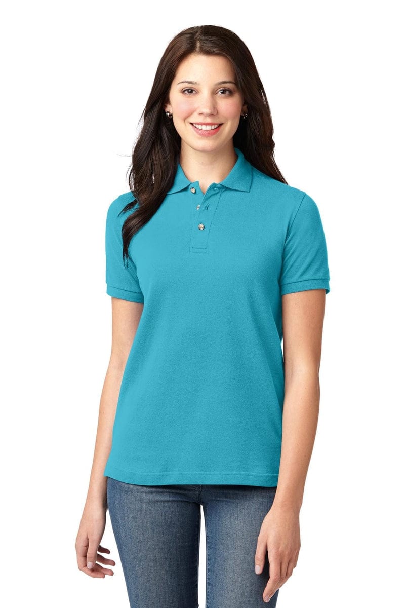 Port Authority Ladies Heavyweight Cotton Pique Polo. L420 in 