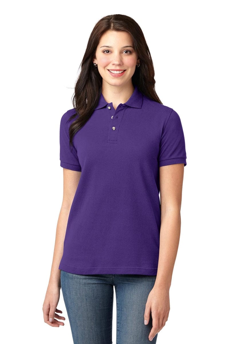 Port Authority Ladies Heavyweight Cotton Pique Polo. L420 in 